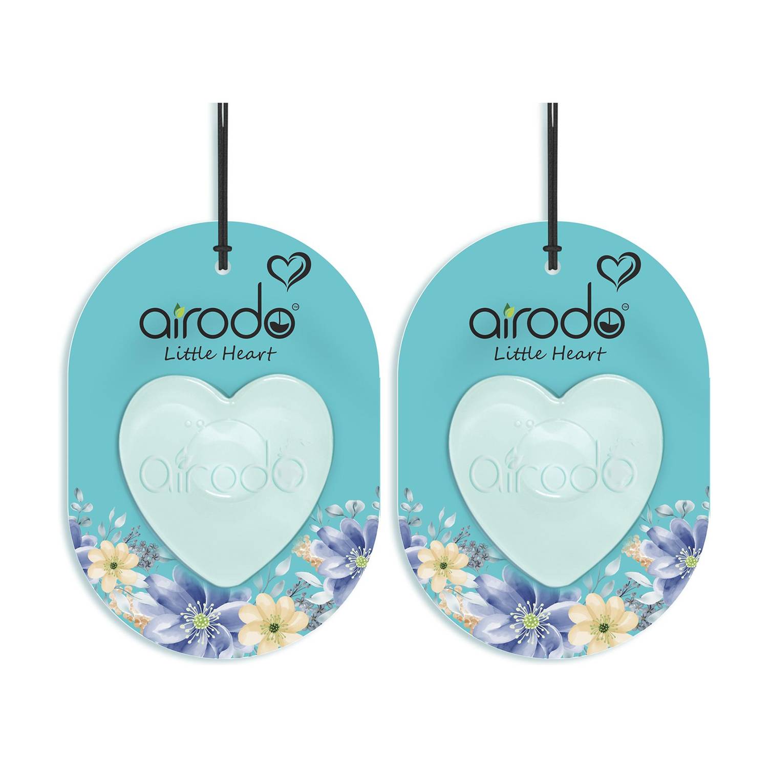 AIRODO Aqua Cool Car Freshener Diffuser Little Heart Car Hanging Air Freshener | Lasts 30 Days | Car Accessories