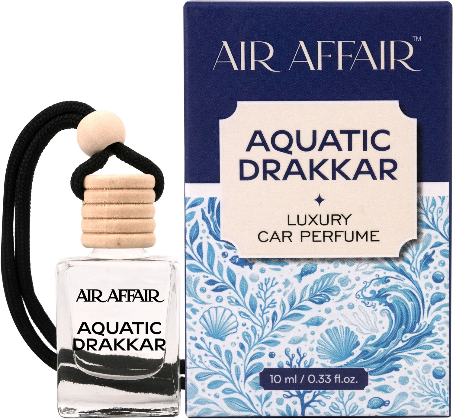 Image of Air Affair AQUATIC DRAKKAR Car Freshener Diffuser Luxury Car Perfume | Long Lasting Fresh Aquatic Fragrance (10 ml)
