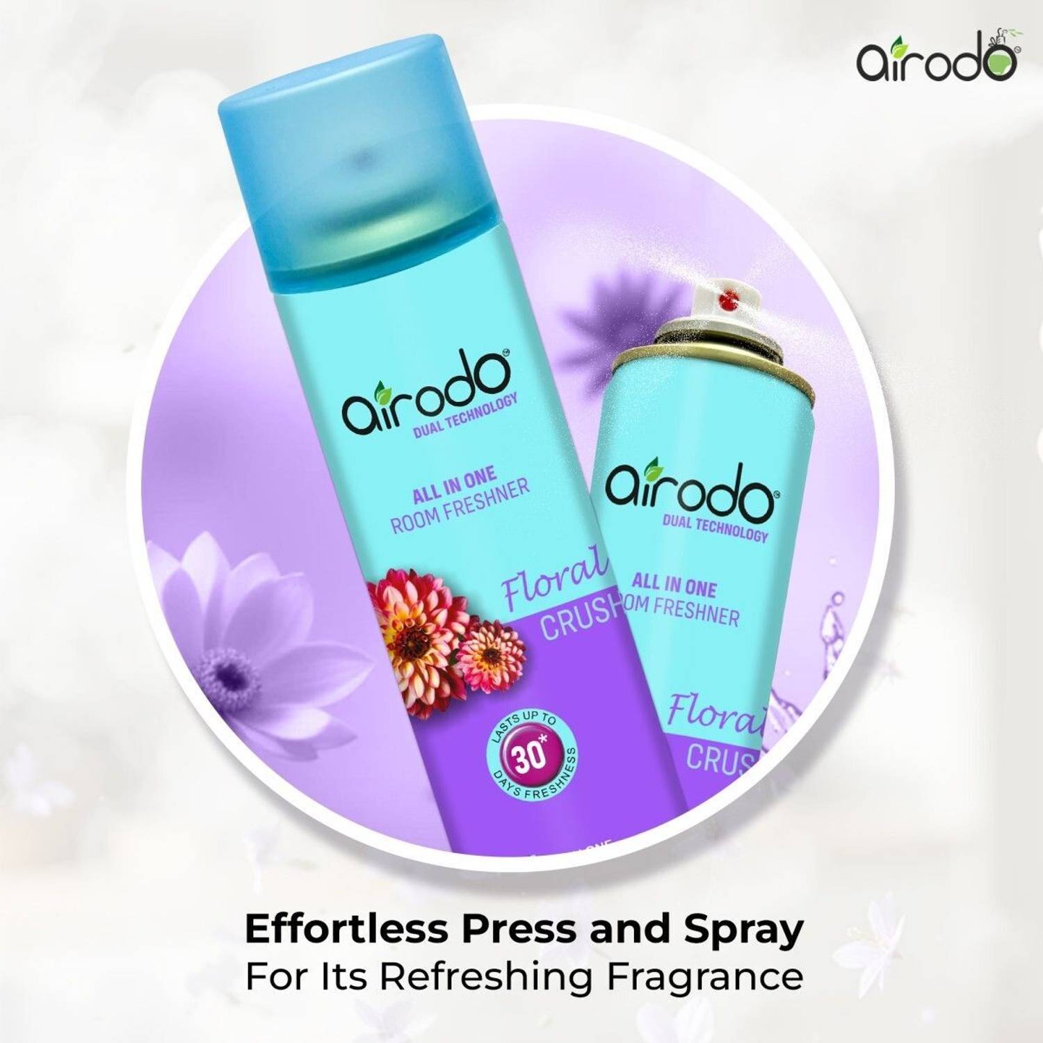 AIRODO Floral Crush Room Air Freshener Spray - Image 2