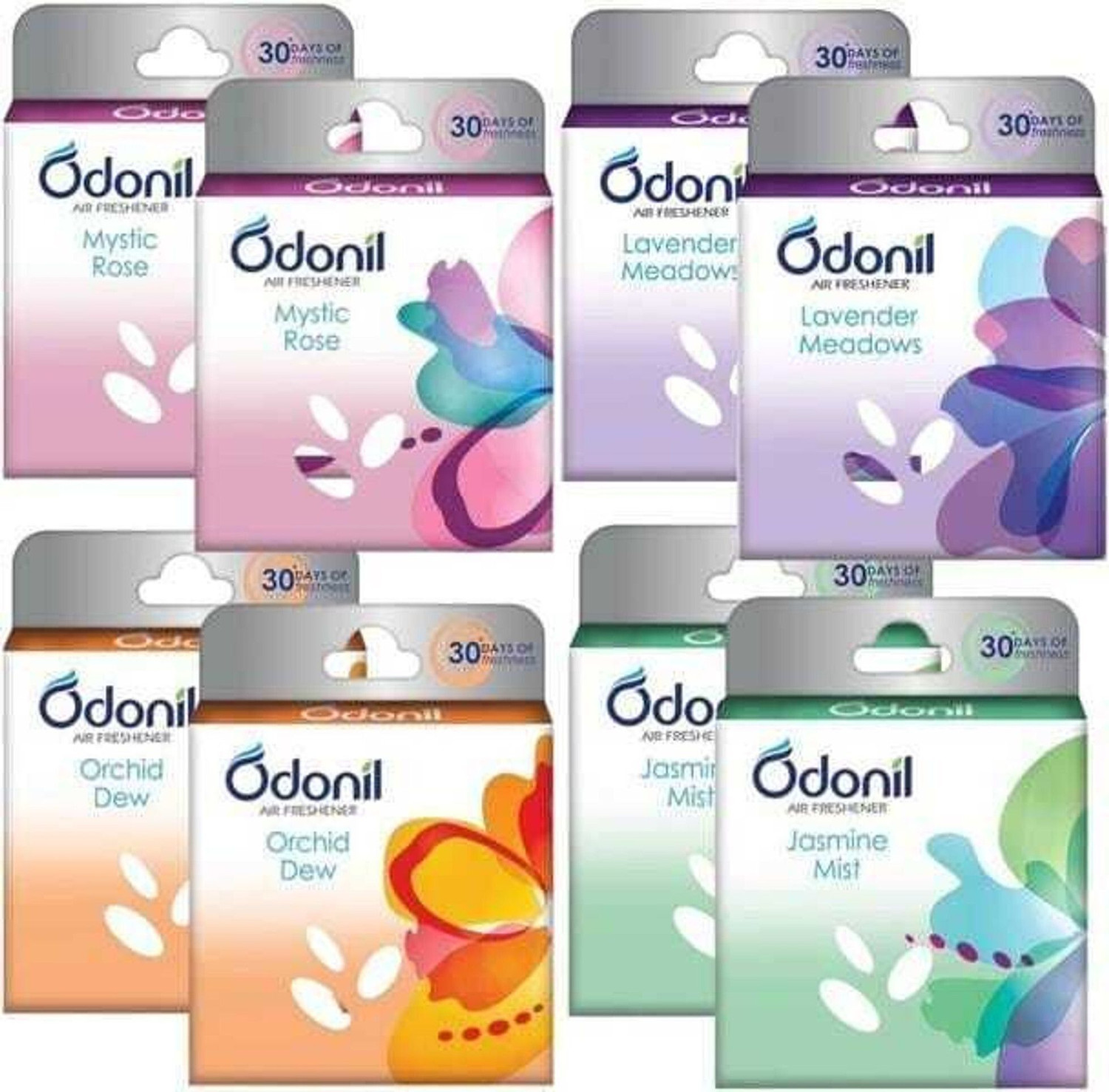 Image of Odonil LEVENDER, JESMINE, MYSTIC ROSE , ORCHID DEW, Mixed Fragrance, Assorted Blocks Blocks mystic rose