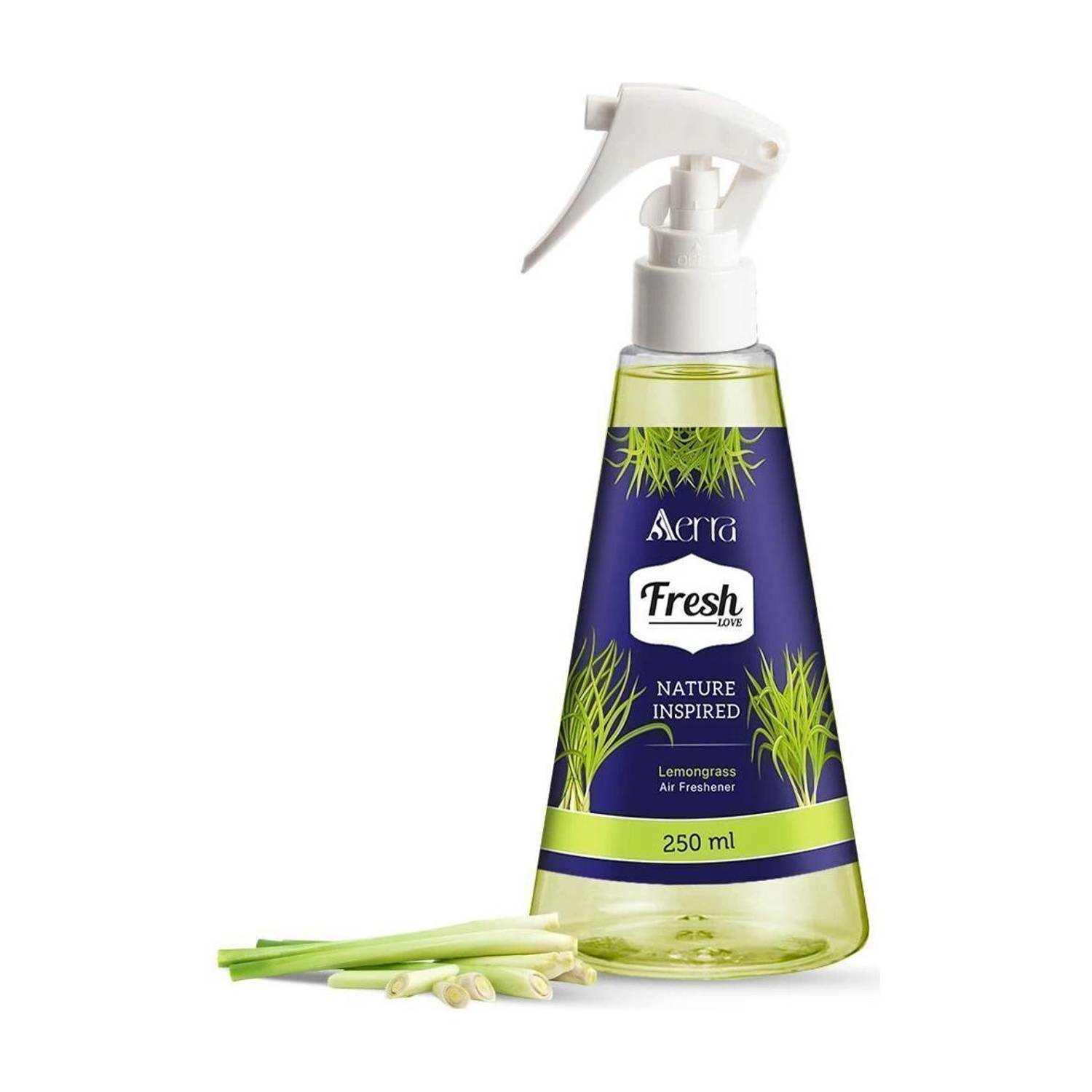 Aerra Lemongrass Spray Air Freshener - Long-Lasting Lemongrass Fragrance & Odor Eliminator for Home, Car, Bathroom - Non-Toxic, Eco-Friendly