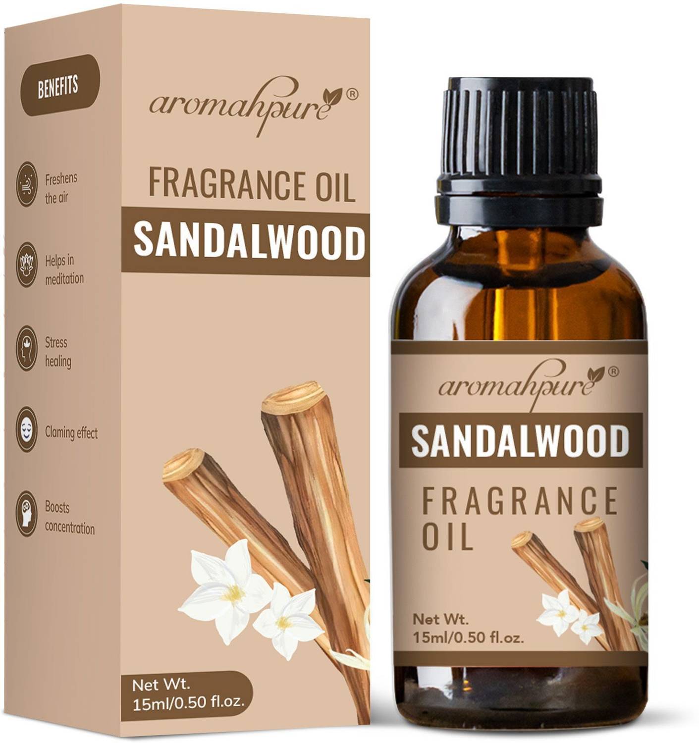 Aromahpure Sandalwood Aroma Oil for Home Fragrance Helps in Med