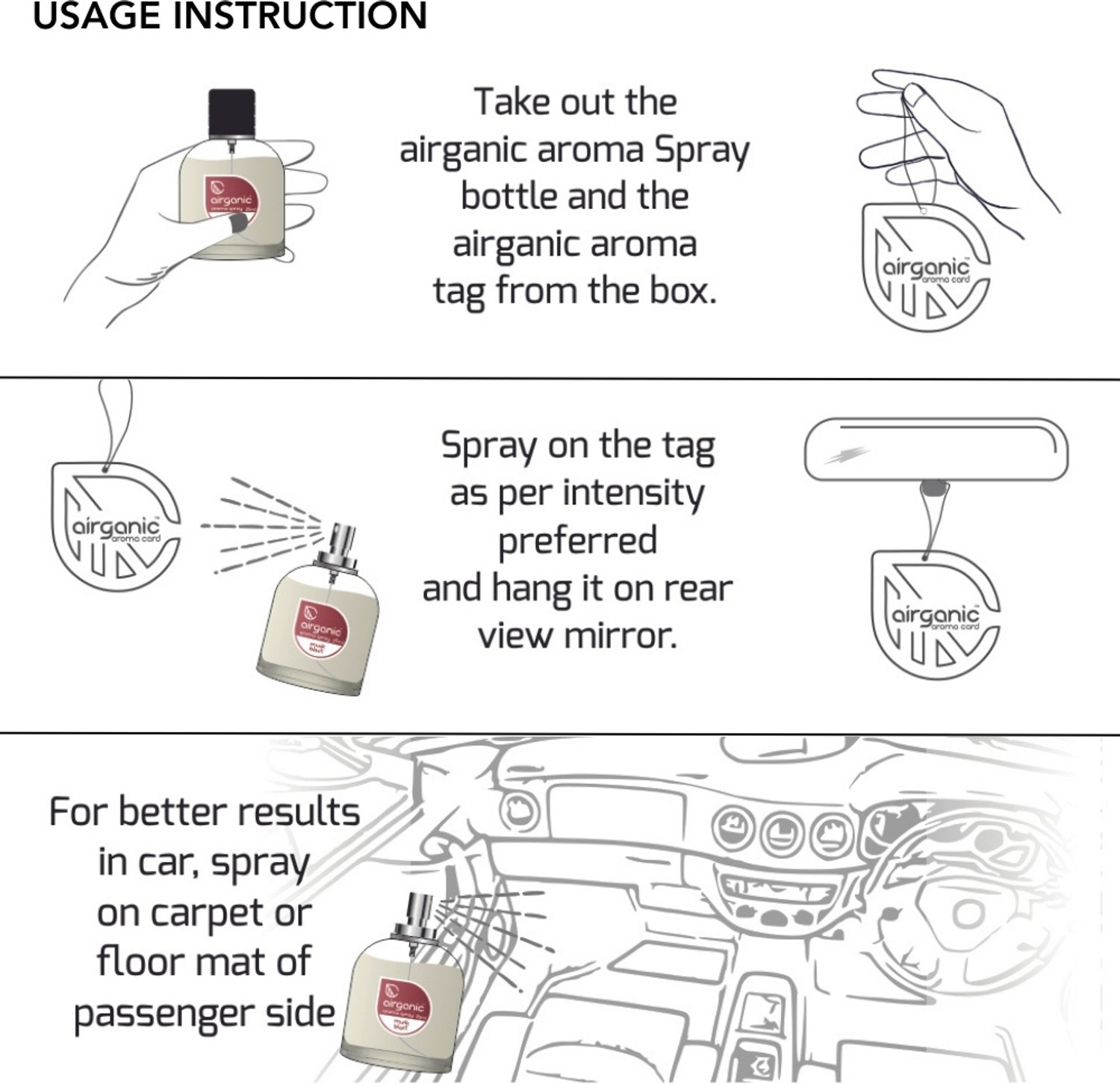 Image of Airganic Aroma Fine Spray Combo - Smokey Leather & Musk Blast Fine Spray Car Freshener Spray Aroma Fine Spray Combo - Smokey Leather & Musk Blast Fine Spray