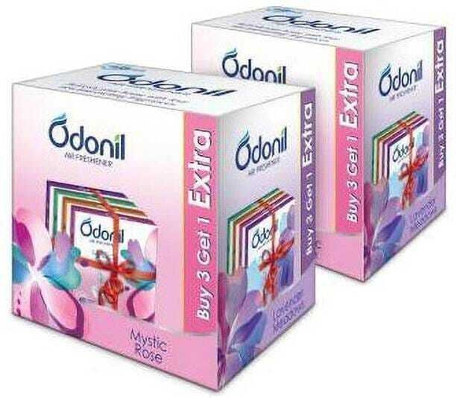 Image of Odonil LEVENDER, JESMINE, MYSTIC ROSE , ORCHID DEW, Mixed Fragrance, Assorted Blocks Blocks mystic rose