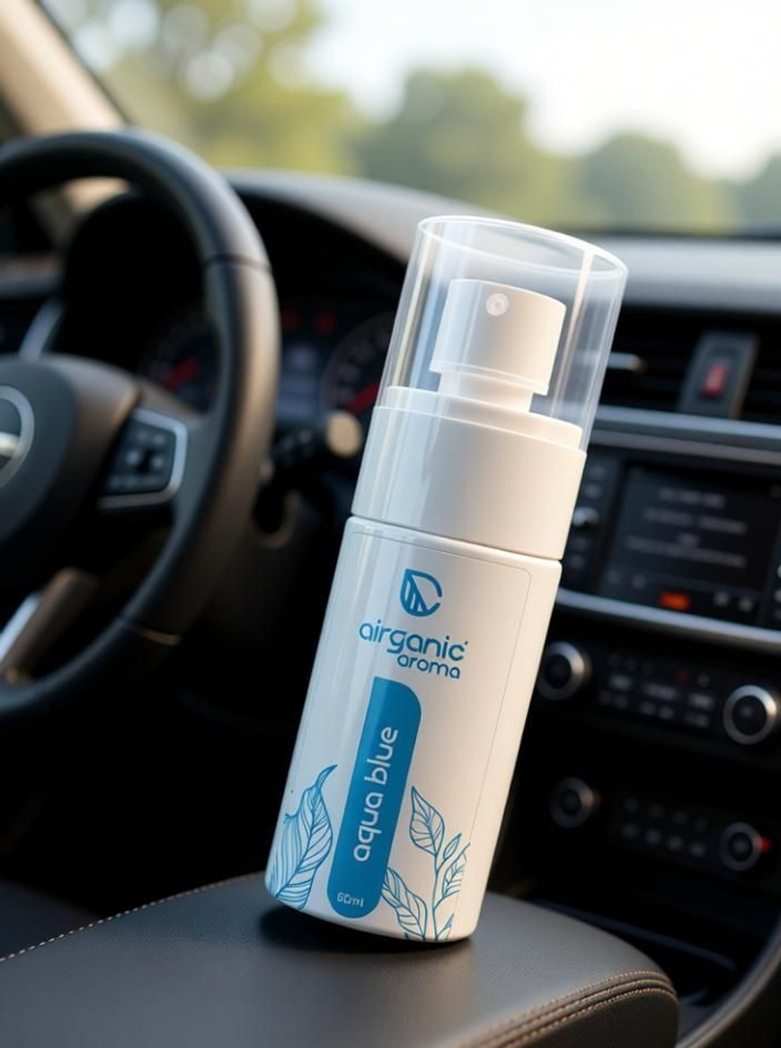 Image of Airganic aroma Aqua Blue Premium Spray Car Perfume |Fine Fragrance Car Freshener Spray | Car Accessory Interior Spray | Car Accessories 2026