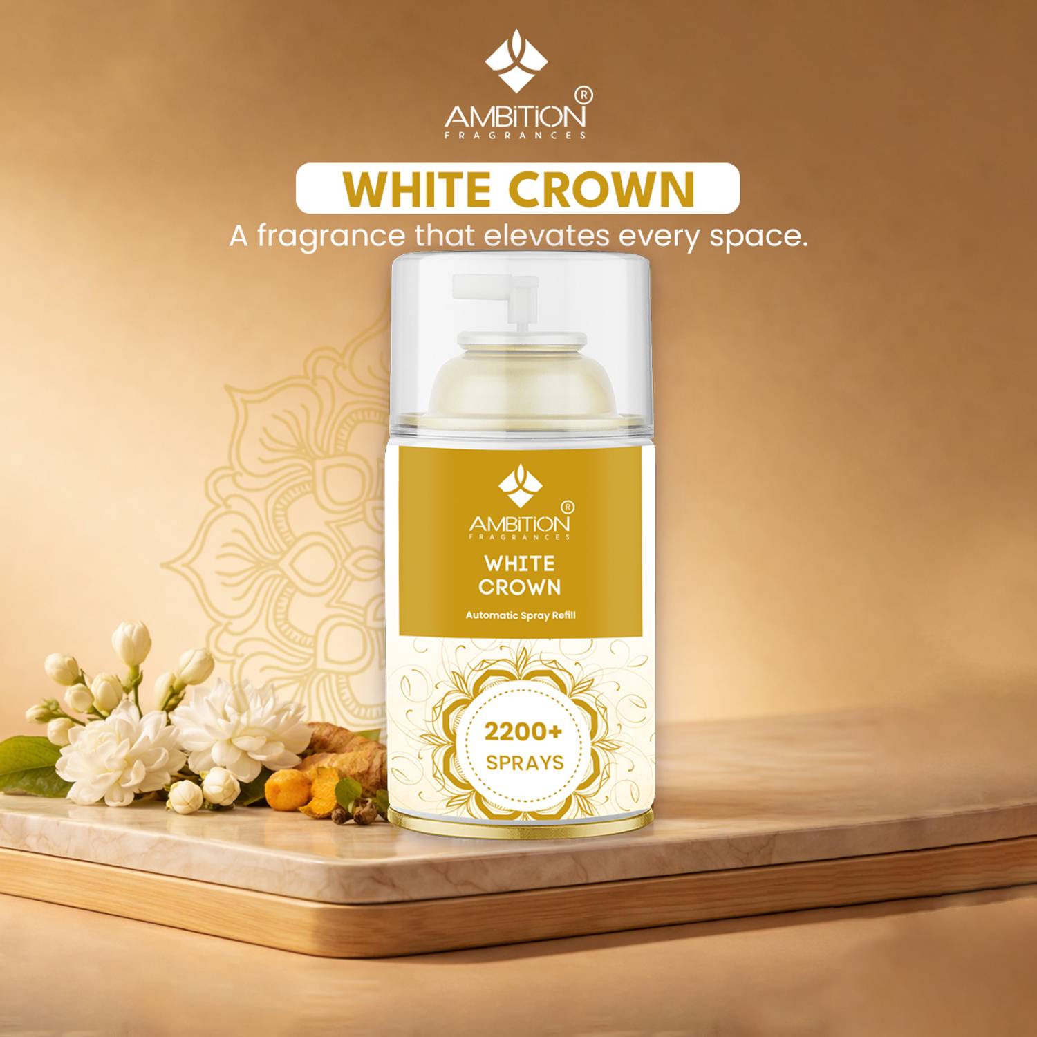 ambition Top Notes: Fresh citrus,, Middle Notes: Elegant white florals Refill 225 ml air freshener refill liquid bottle