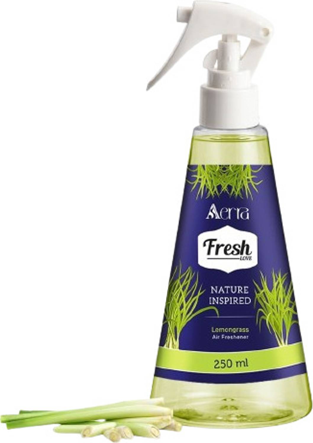 Aerra Lemongrass Spray 250ml Water Based Non Toxic Formula | Long Lasting Freshener & Odor Eliminator for Car