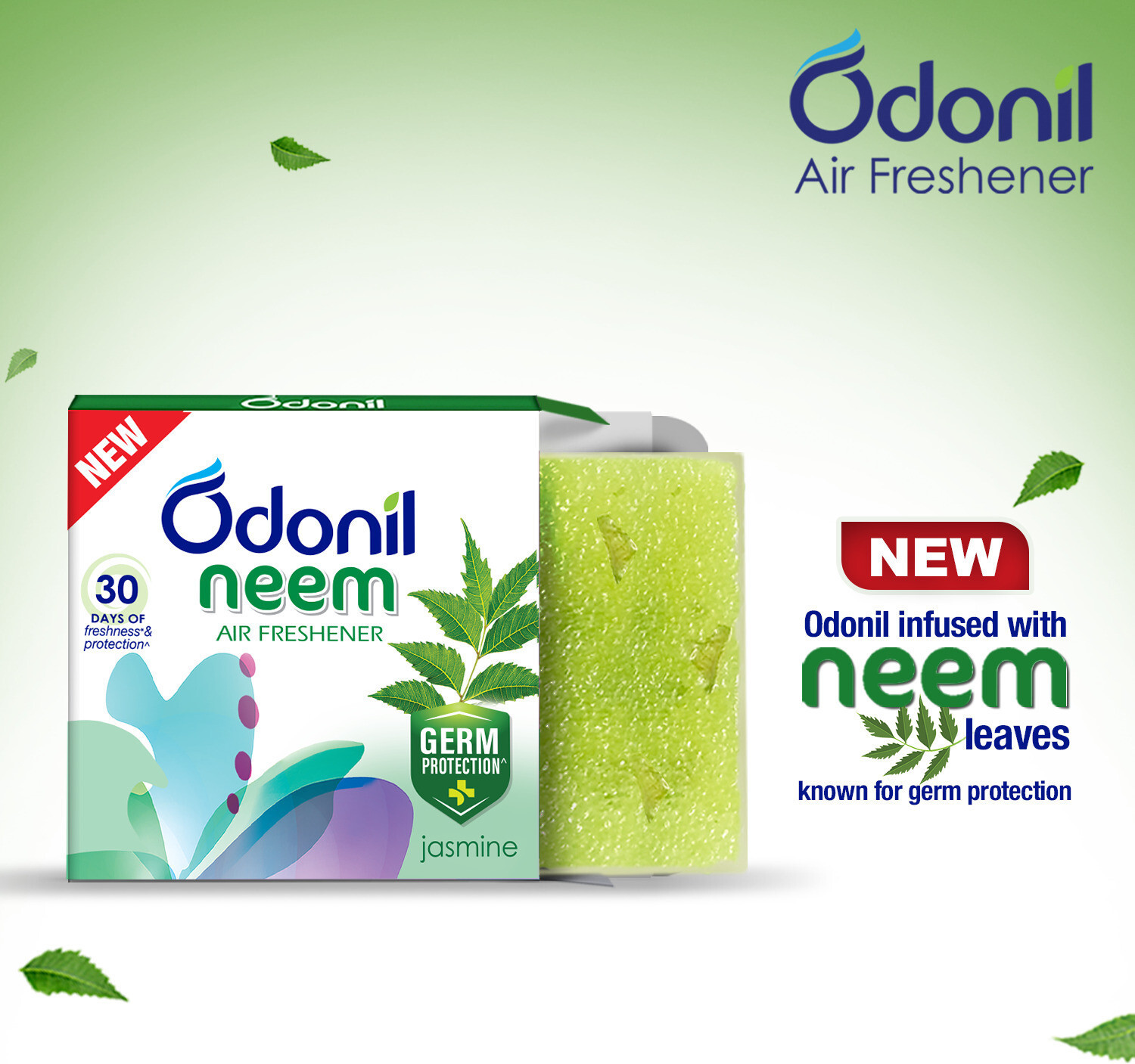 Image of Odonil Neem Bathroom Air Freshener | Assorted Blocks | Mixed Fragrance | Long Lasting Blocks Neem Bathroom Air Freshener | Assorted Blocks | Mixed Fragrance | Long Lasting
