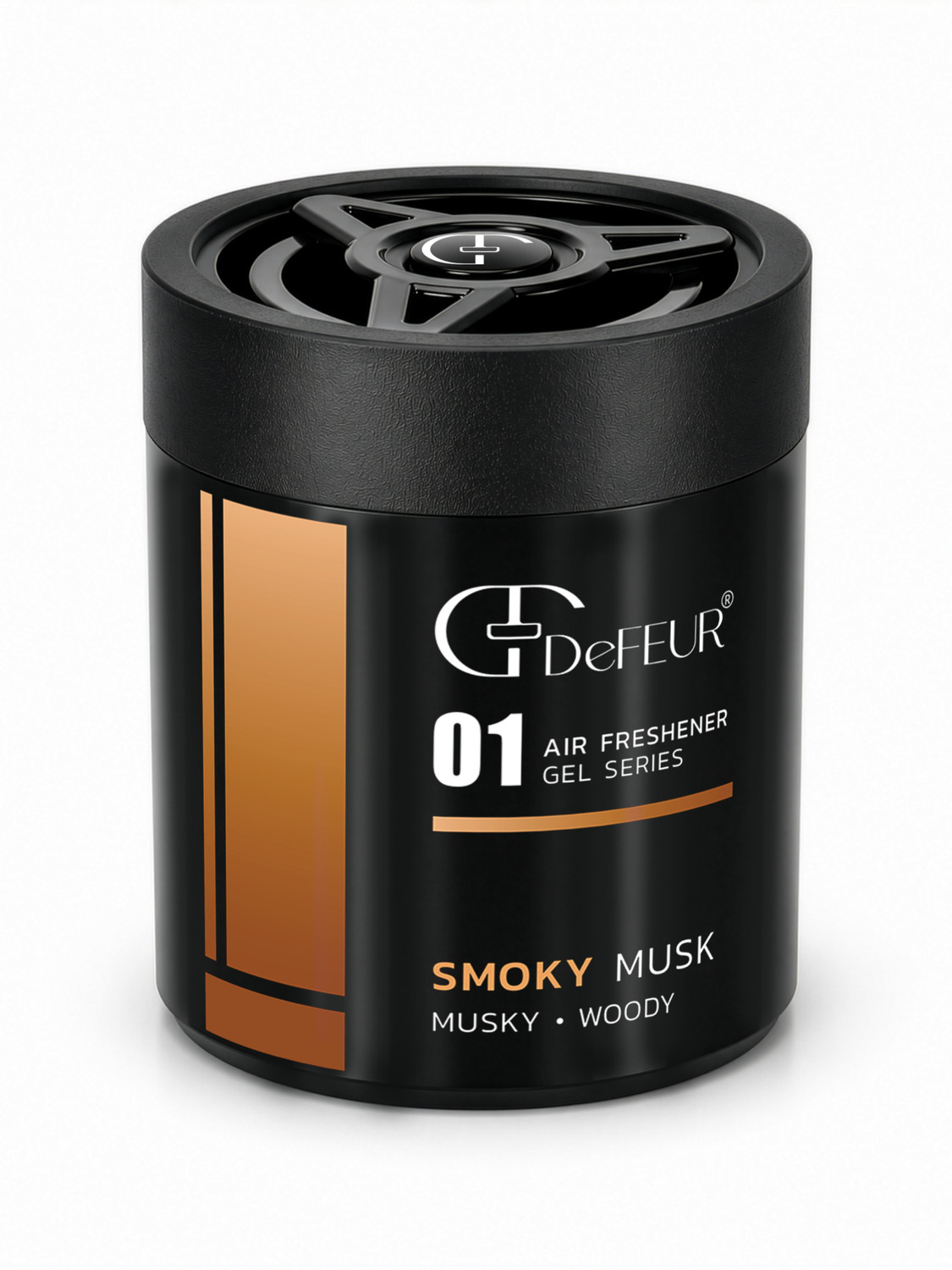 Image of DeFEUR Smoky Musk Car Perfume Gel, 120g Organic Car Freshener, Refreshing Musk Scent Car Freshener Diffuser Car Freshener Gel