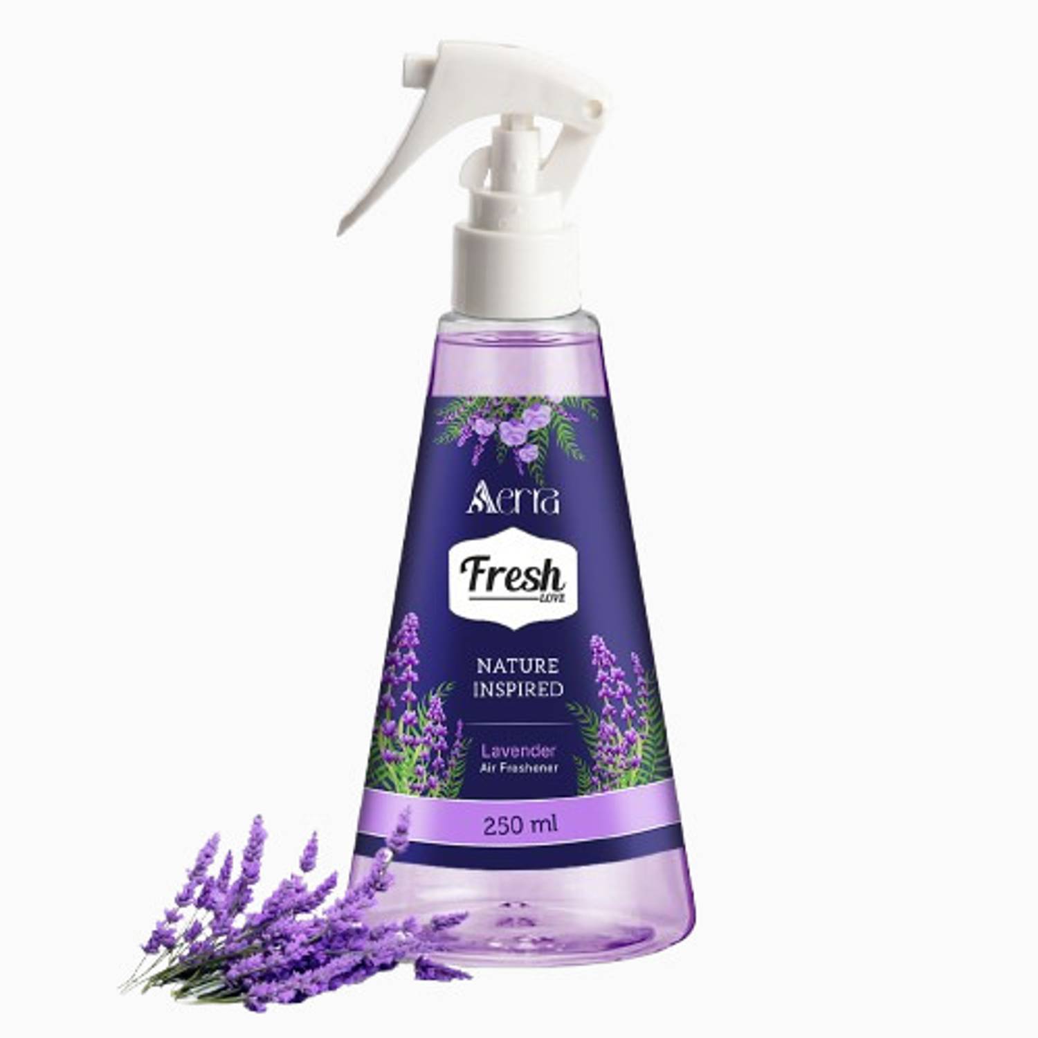 Aerra Lavender Spray 250ml | 12H Long-Lasting Odor Eliminator for Car | Non-Toxic Eco-Friendly Room Spray