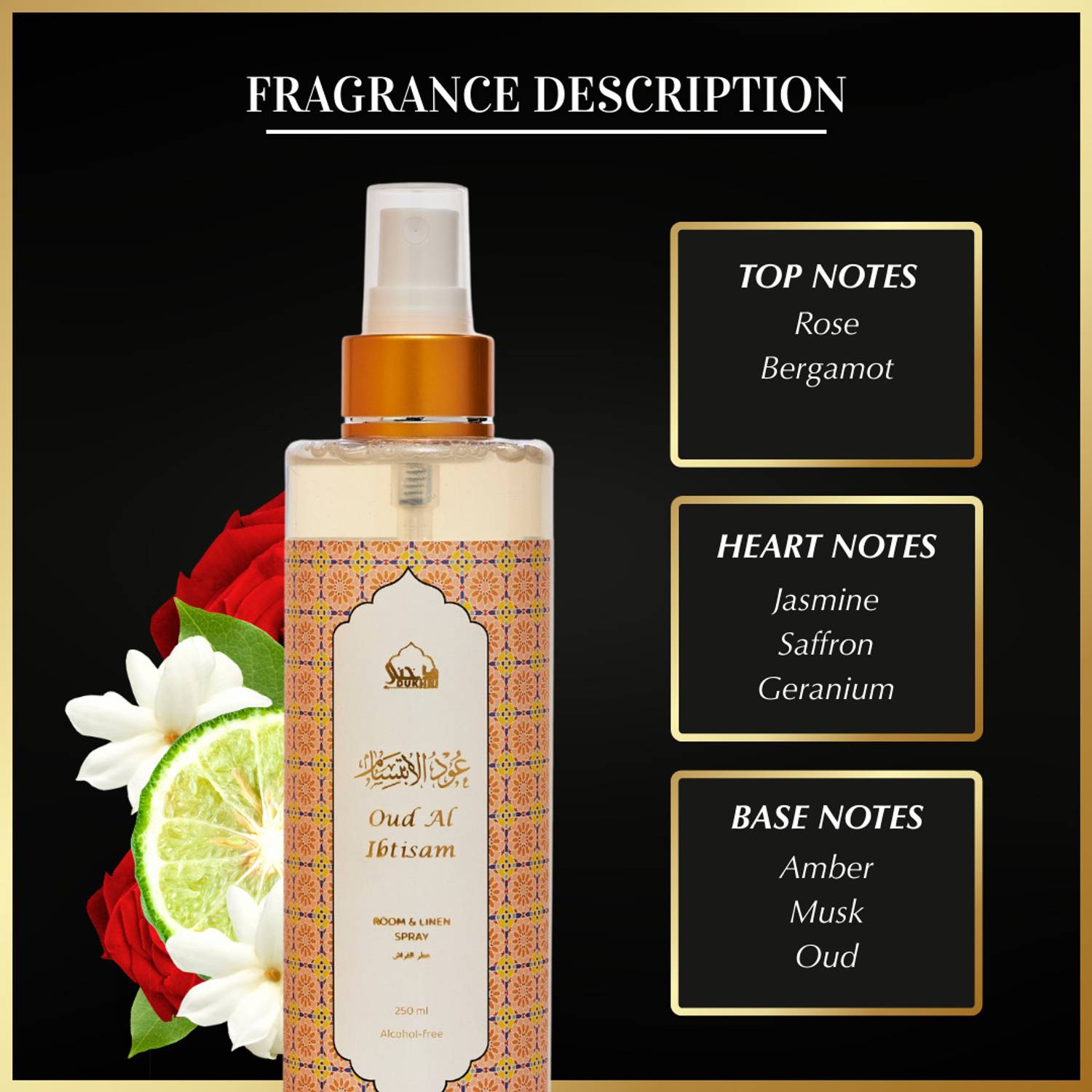 Dukhni Oud Room & Linen Spray - Image 3