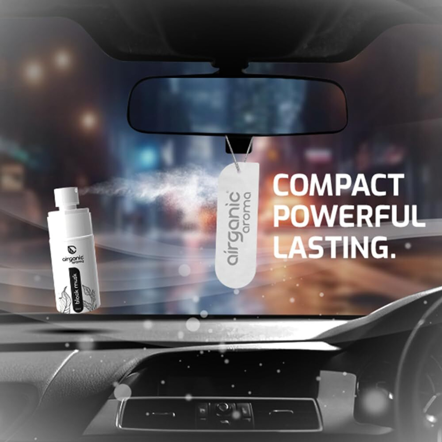 Image of Airganic aroma Black Musk Premium Spray Car Perfume | Car Freshener Spray Car Accessory Interior Spray | Car Accessories 2026