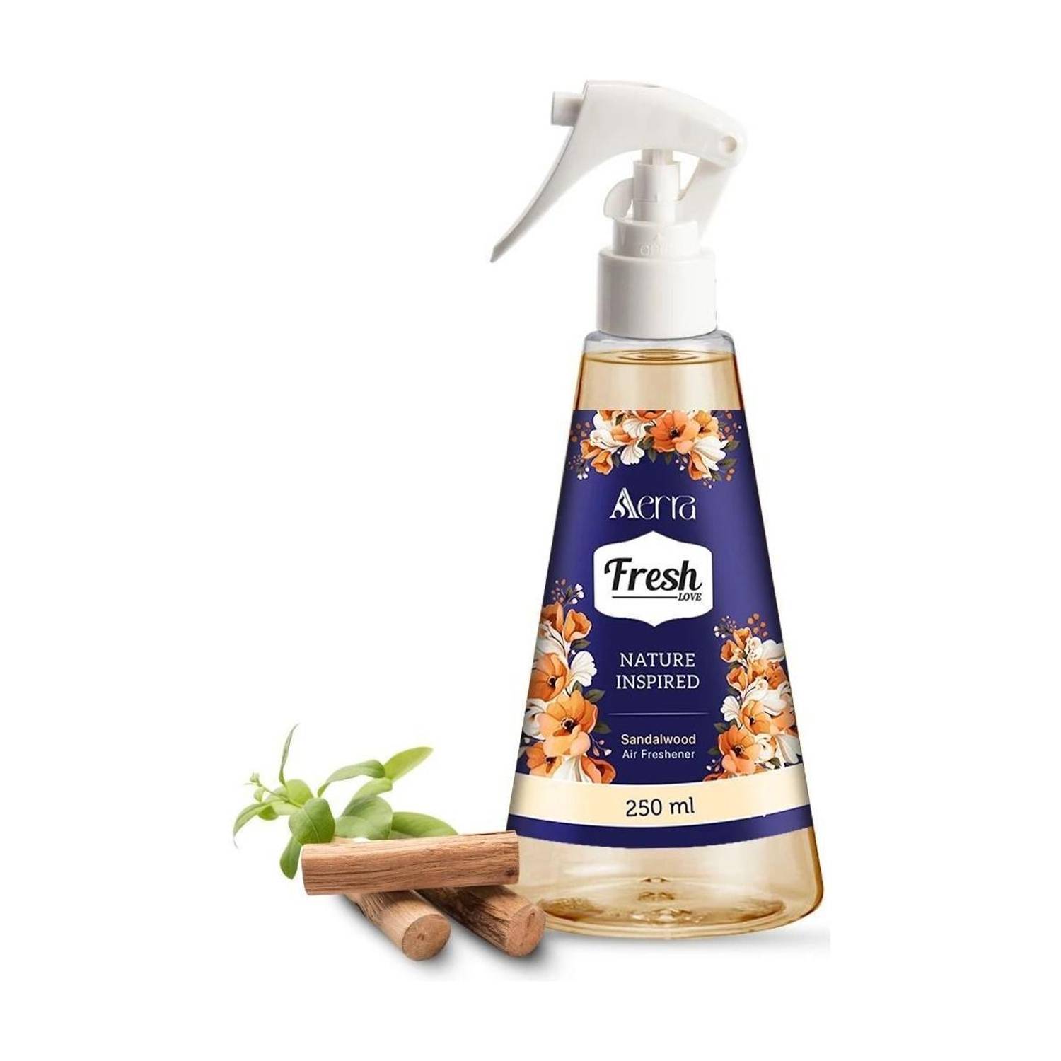 Aerra Sandalwood Spray Car Air Freshener - Long-Lasting Sandalwood (Chandan) Fragrance & Odor Eliminator for Home, Car, Bathroom - Non-Toxic, Eco-Friendly