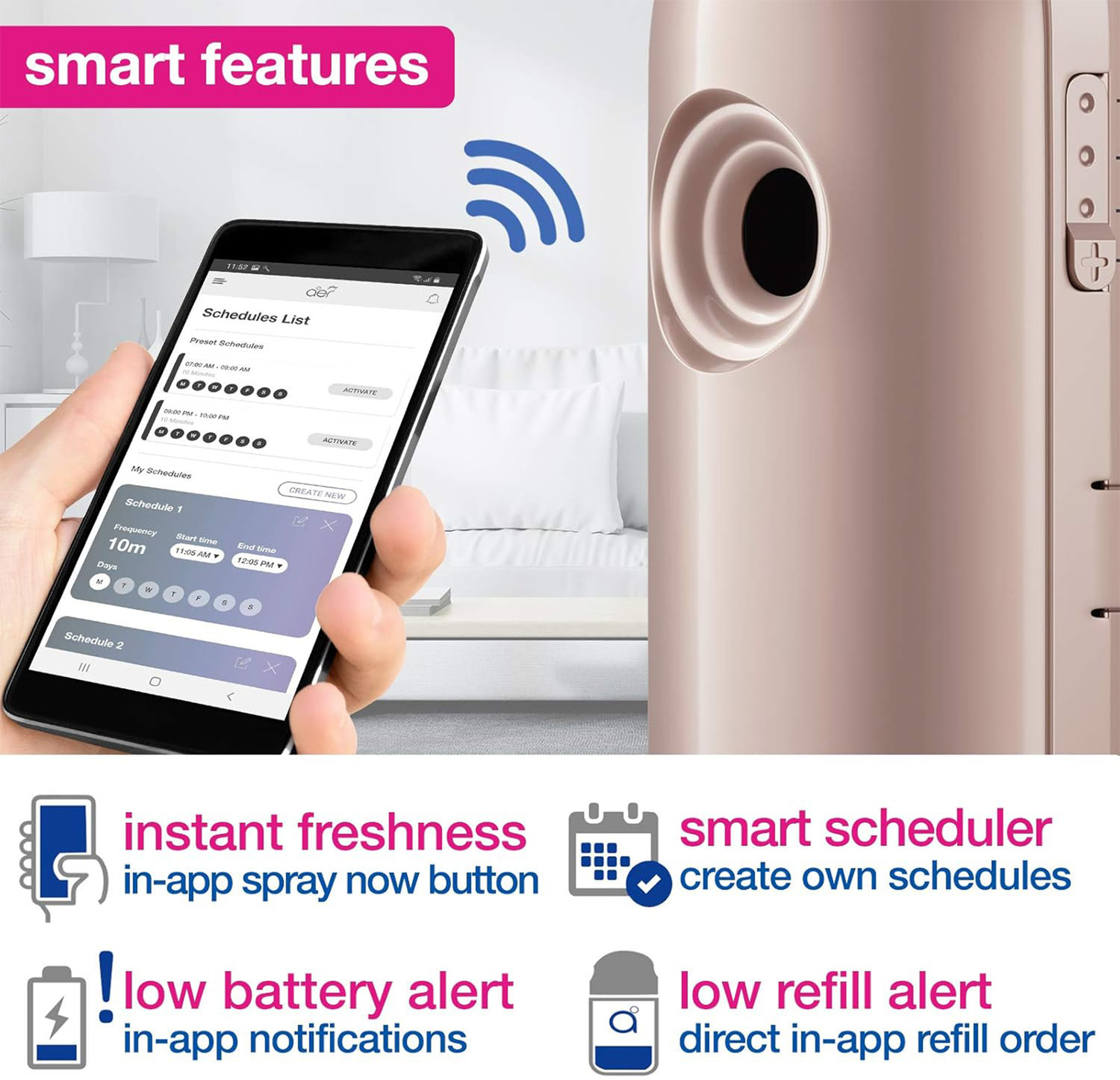 Image of Godrej Matic Room Freshener - Passion Automatic Spray For Home & Office
