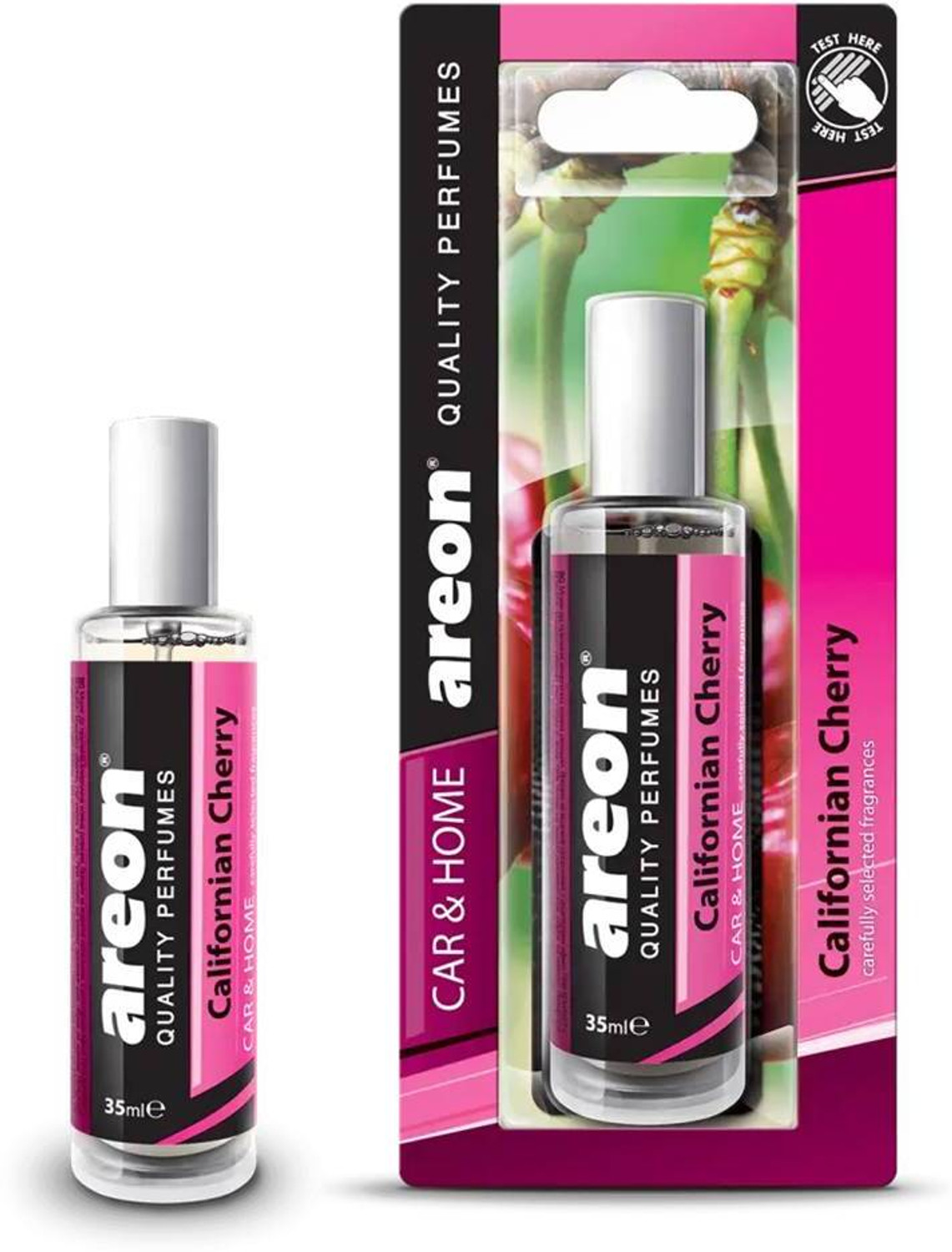 Image of areon Californian Cherry Car Freshener Spray Californian Cherry Car Perfume with Spray (35 ml)