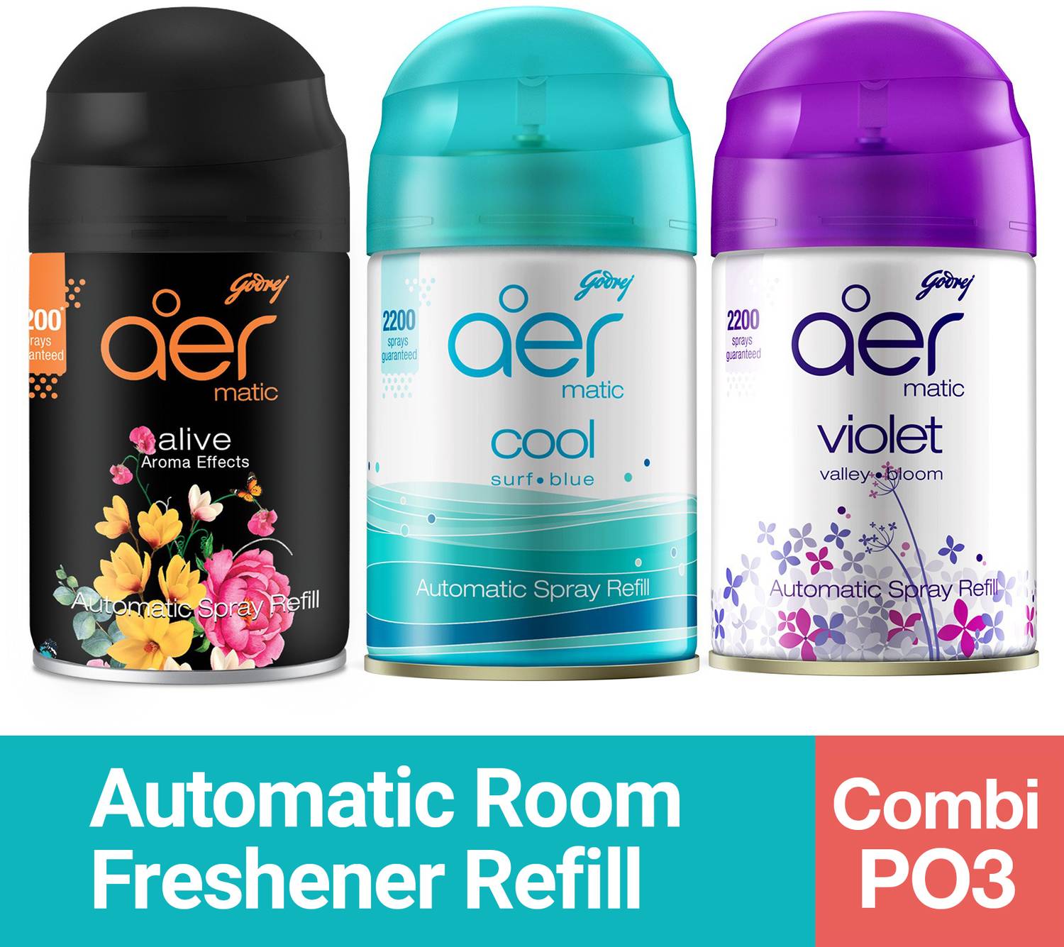 Godrej Air Matic Cool Surf Blue Room Fragrance - Image 1
