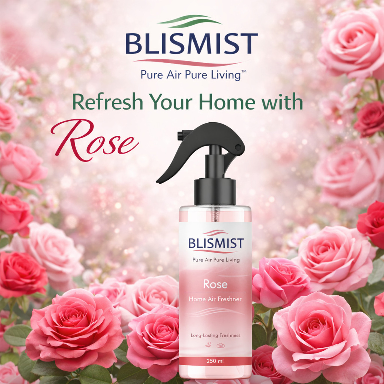 Image of BLISMIST Cintronella, Rose Spray Room Freshener Sprey|Long Lasting Home Air Freshener| Home, Office, Bedroom, Car