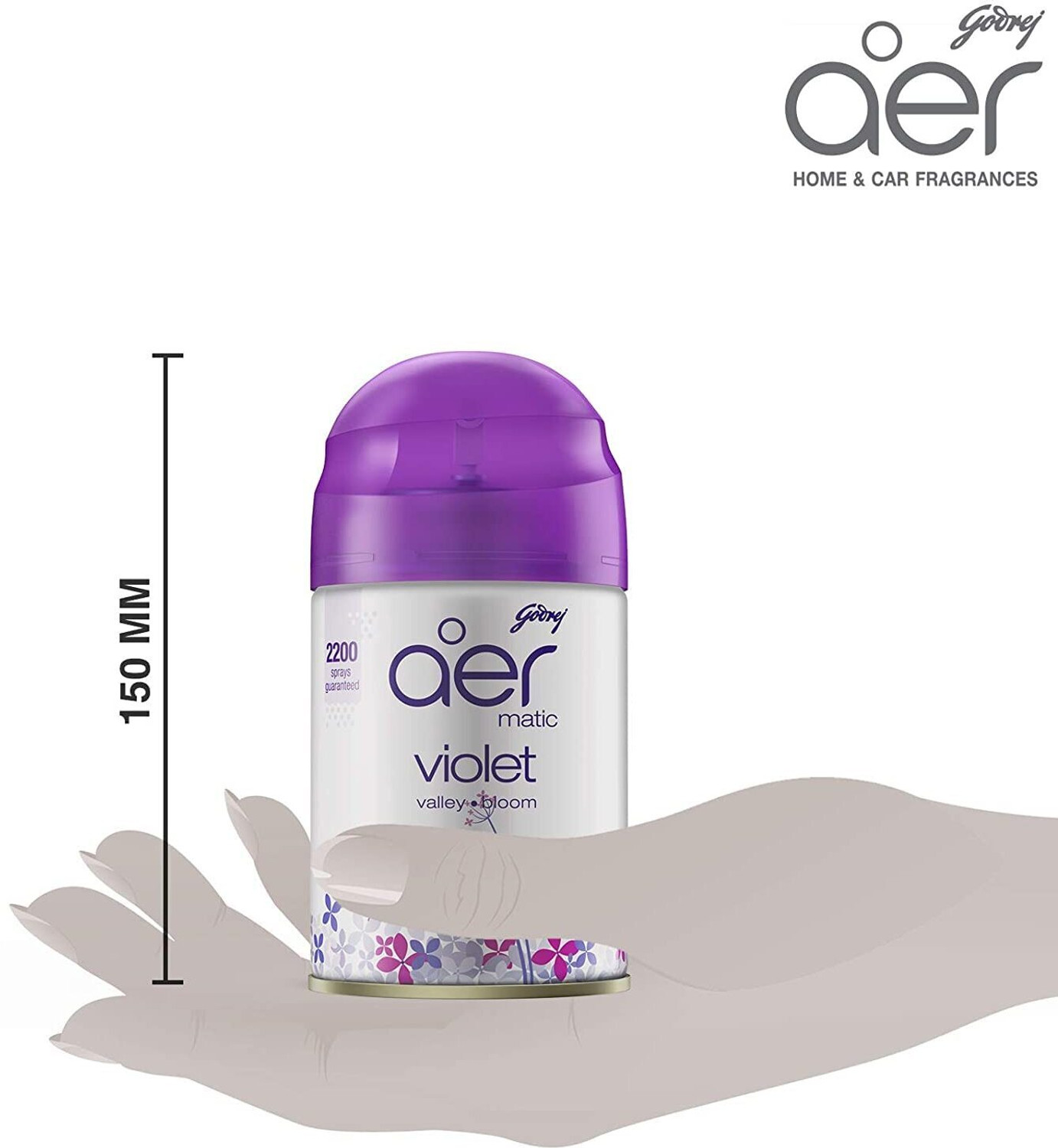Image of Godrej violet, bloom, valley, lavender Car Freshener Automatic Spray, Refill, Spray LAV1