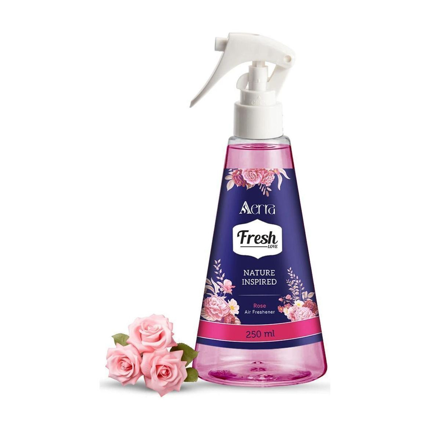 Image of Aerra Rose Spray Air Freshener - Long-Lasting Rose Fragrance & Odor Eliminator for Home, Car, Bathroom - Non-Toxic, Eco-Friendly