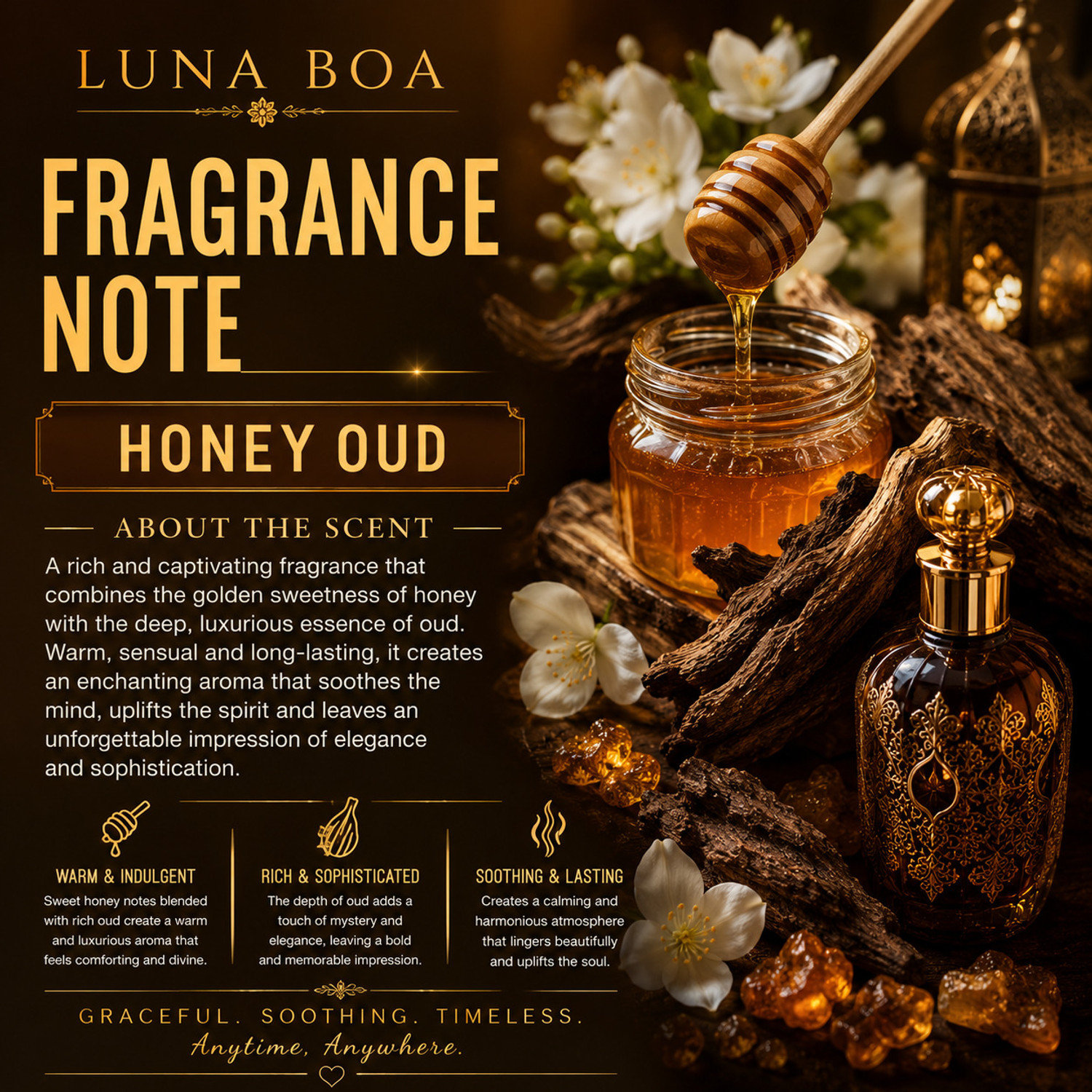 Image of LUNA BOA HONEY OUDH, Car Perfume /Car Freshener /Hanging car Freshener Car Freshener Diffuser Long Lasting Fragrance || HONEY OUDH ||