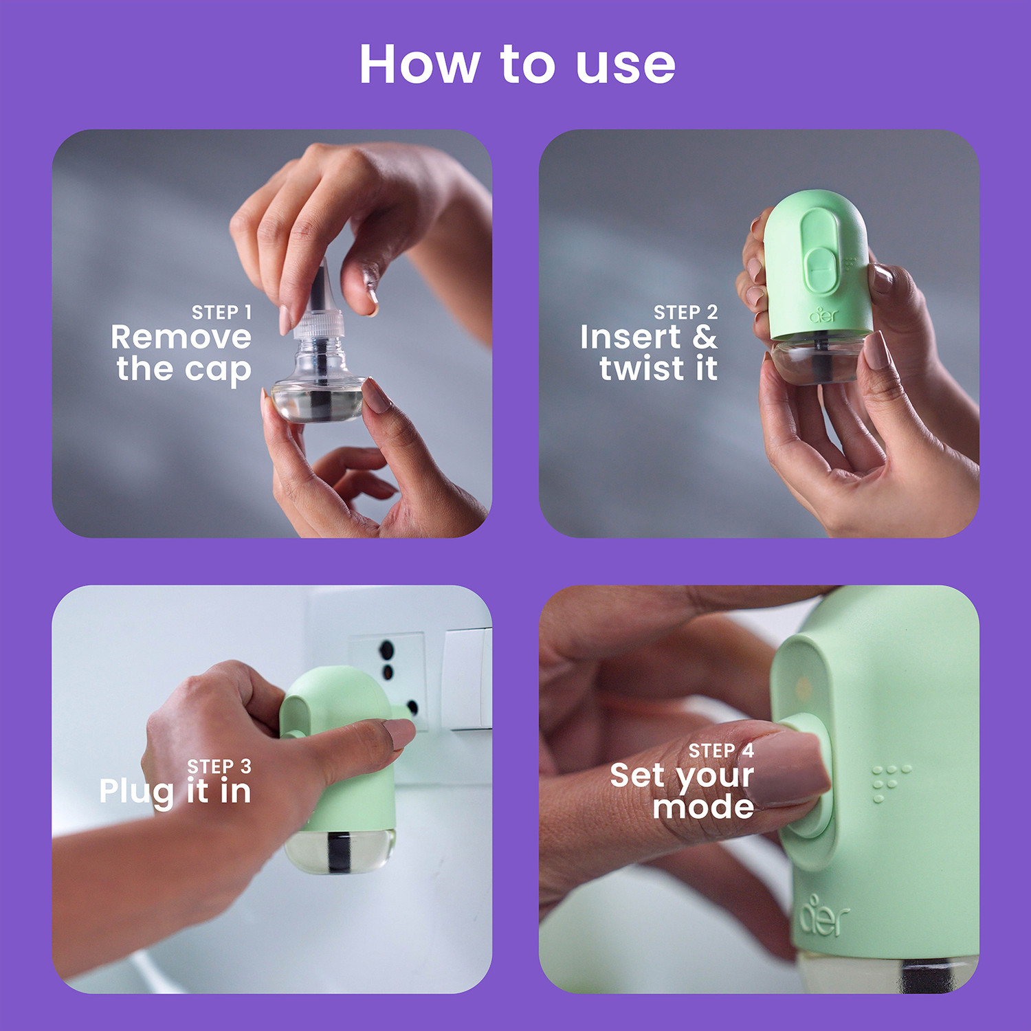 Image of Godrej Aer Violet Bloom Refill Plug Electric | Air Freshener |