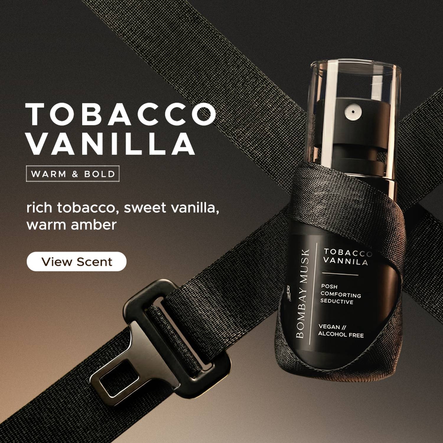 Bombay Musk Tobacco Vanilla Car Freshener Spray - Image 3