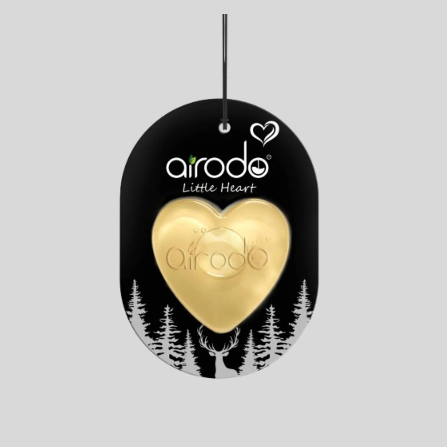 AIRODO Oud & Musk Car Freshener Diffuser Little Heart Car Hanging Air Freshener | Lasts 30 Days | Car Accessories