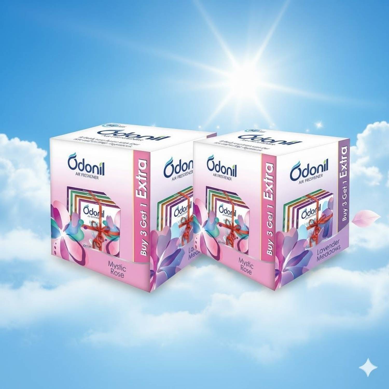 Odonil Odour Blocks, 4x50g, Mystic Rose - Image 1