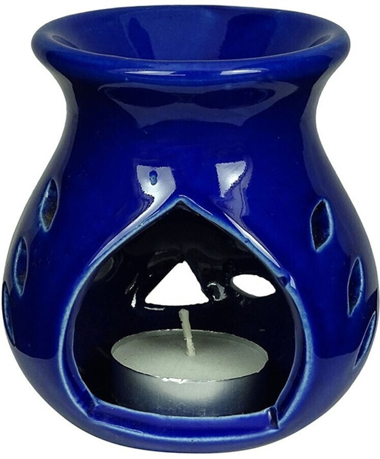 Image of Airroma Aroma Gift Set Oil Burner Aroma Diffuser Blue (Free 2 Tea Light Candles & 10 ml Lemon Grass Aroma Oil) Diffuser, Diffuser Set, Aroma Oil Aroma Gift Set Oil Burner Aroma Diffuser Blue (Free 2 Tea Light Candles & 10 ml Lemon Grass Aroma Oil)