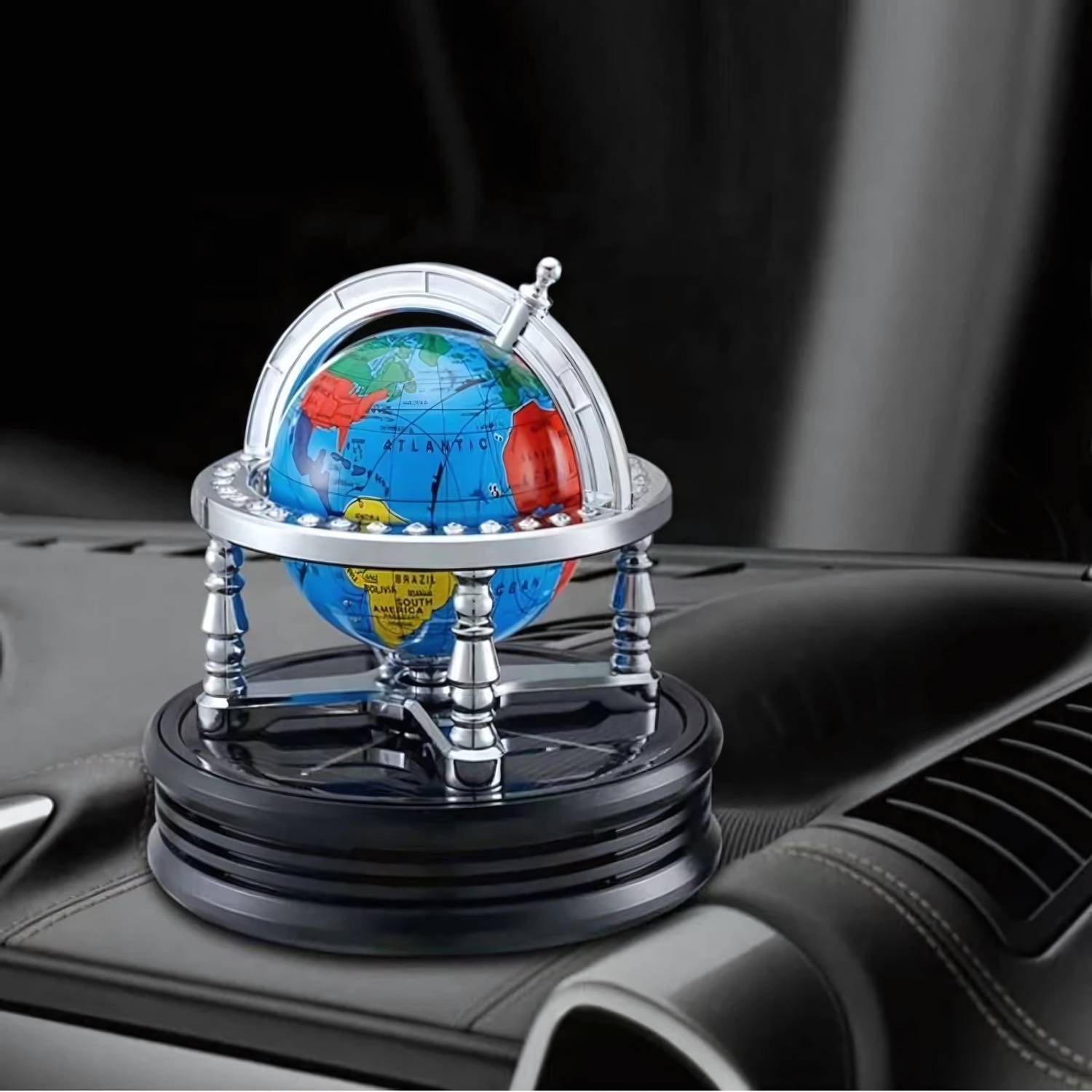 Budwill ® Globe Style Solar Car Dashboard Perfume Car Freshener Diffuser Solar Globe Car Perfume
