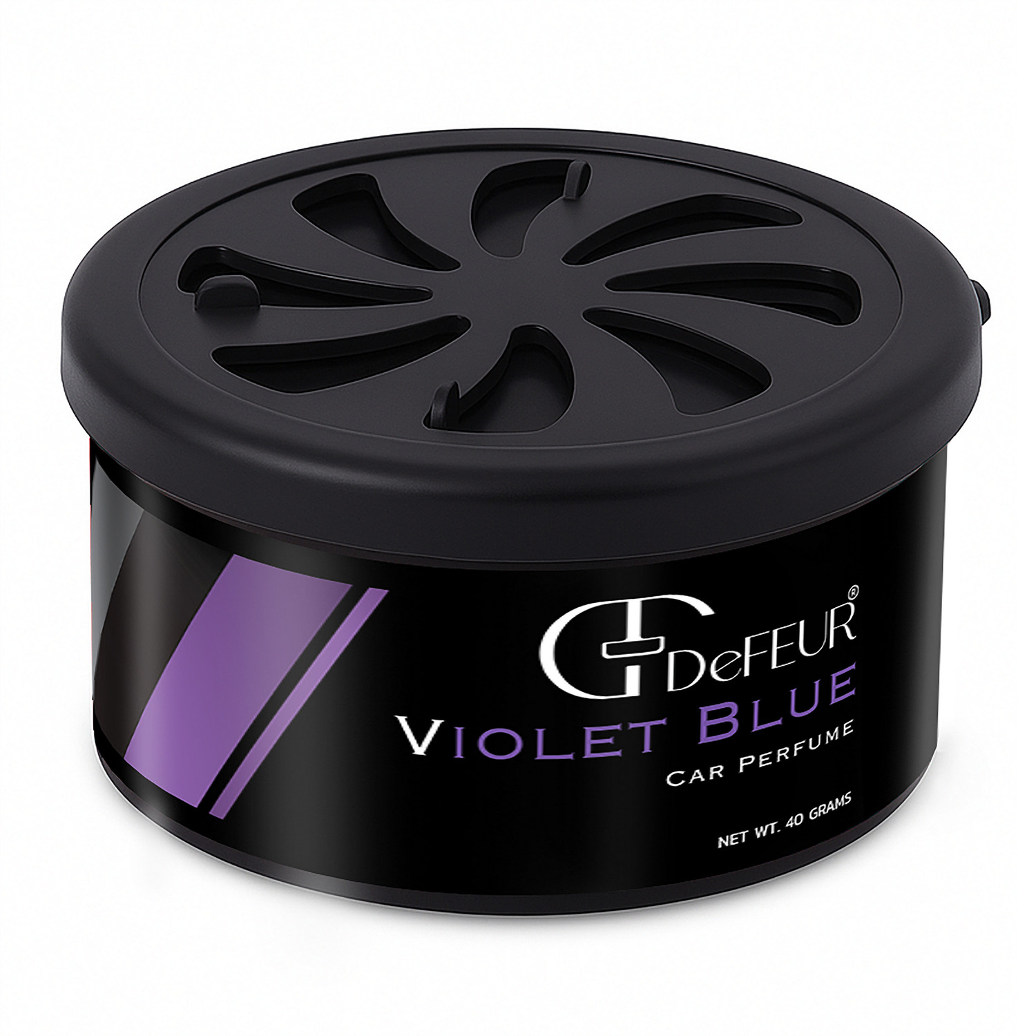 Image of DeFEUR Organic Blue Violet Car Perfume, Non-Liquid Fiber Freshener, Lavender Scent Car Freshener Blocks Fiber Car Perfume (40 g)