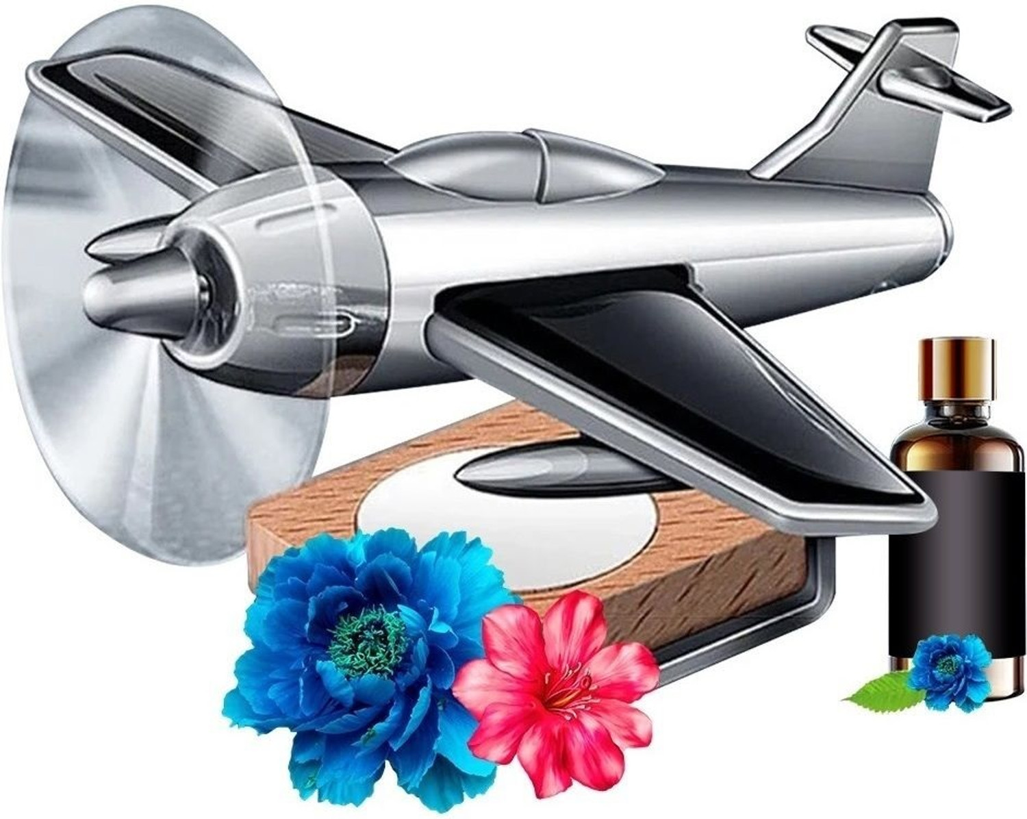 Image of Otoroys Oceanic Car Freshener Diffuser Helicopter alloy Solar Car Air Freshener Aromatherapy Car Interior Decoration Accessories Perfume