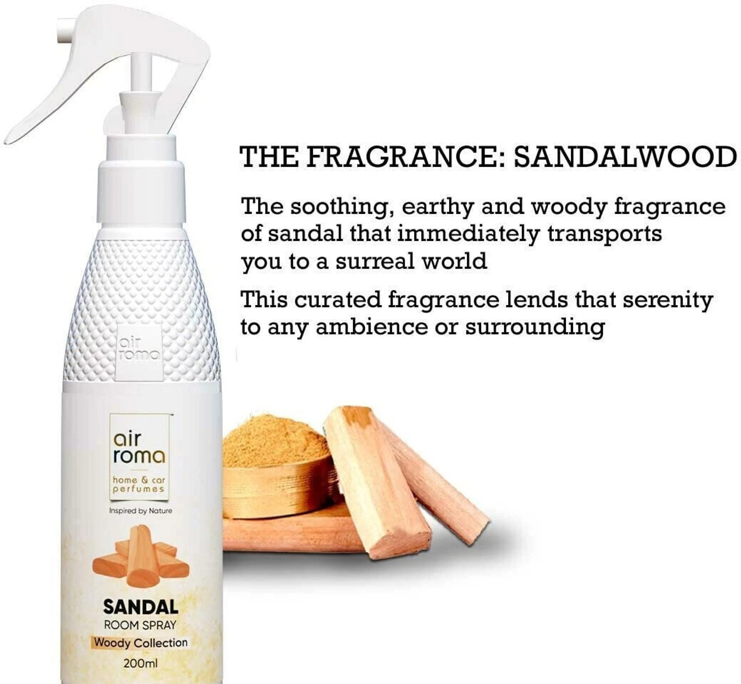 Image of Airroma Lavender, Sandal Spray Long-lasting Odour Eliminator for Home, Hotel Rooms, Toilet & Office Use