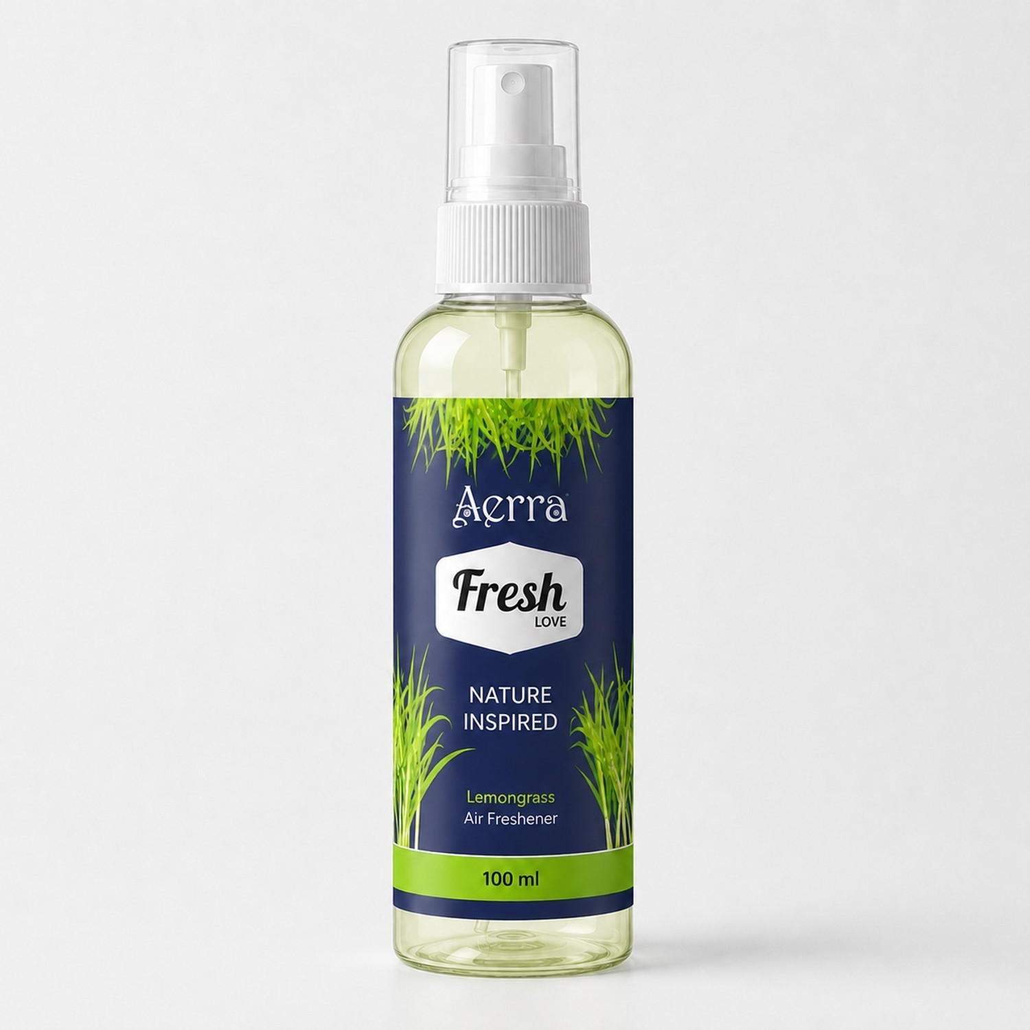 Image of Aerra Lemongrass Car Freshener Spray Air Freshener Spray 100ml | Long Lasting Freshener & Odor Eliminator for Car | Water Based Non Toxic Formula | 3000+ Sprays