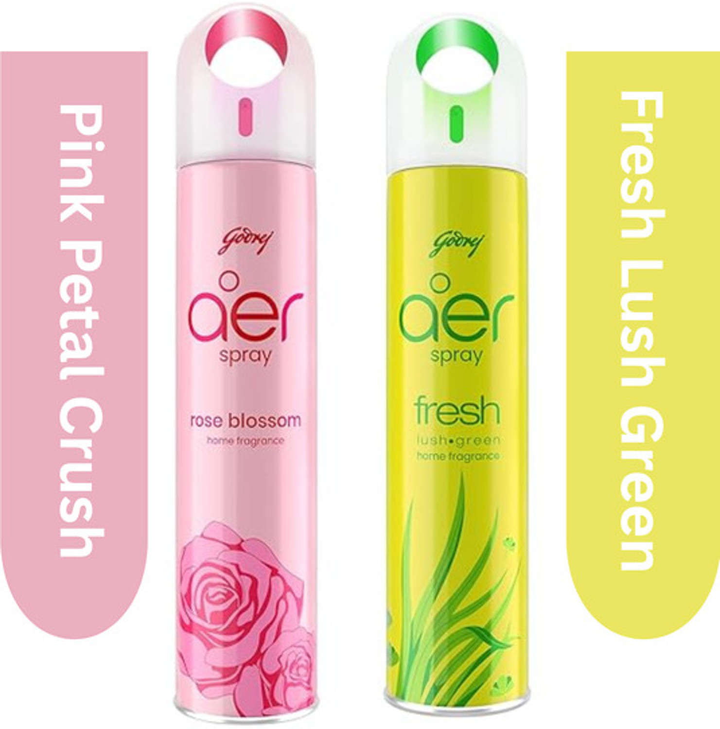 Image of Godrej Rose Spray Pink & Green Air Freshener