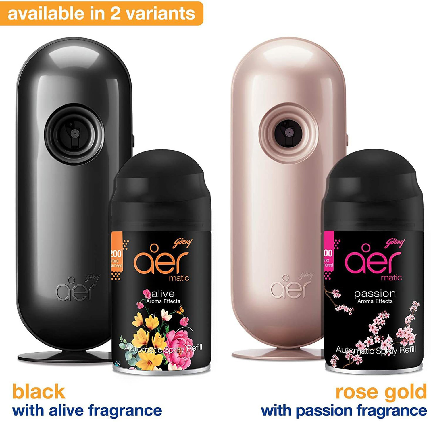 Image of Godrej Aer Smart Matic Kit- BLUETOOTH ENABLED Automatic Air Freshener|Alive (225ml) Automatic Spray Alive