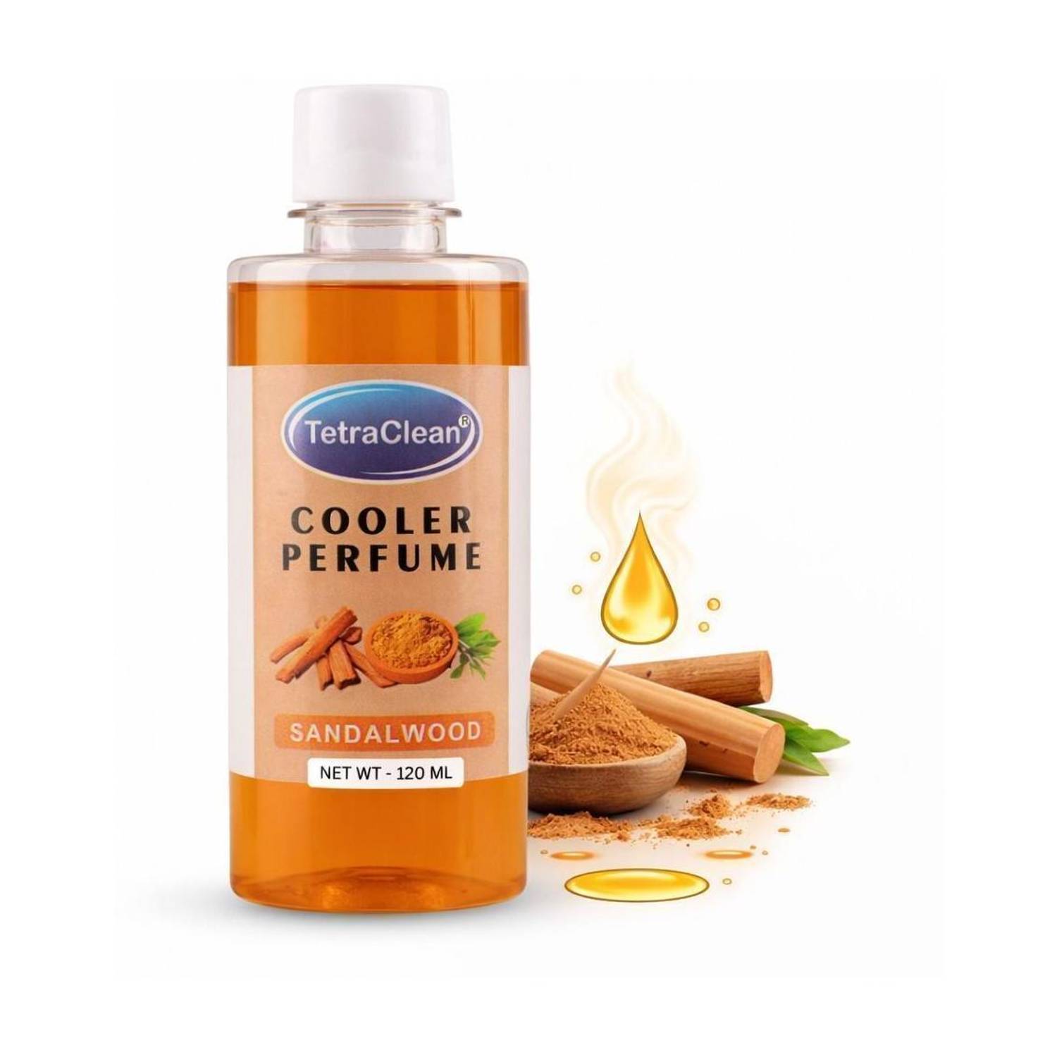 TetraClean Sandalwood Refill Water Cooler Fragrances I Air Freshener Sandalwood Cooler Per_120ml