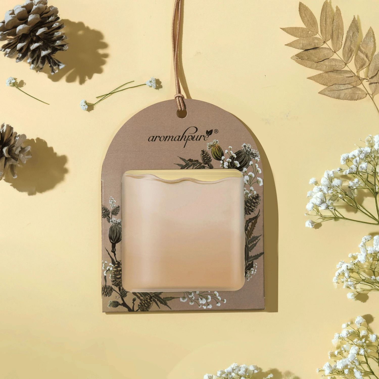 Image of Aromahpure Musk Car Freshener Diffuser Gel Wink Hanging Perfume|Pack of 3| Long-Lasting Up to 30 Days