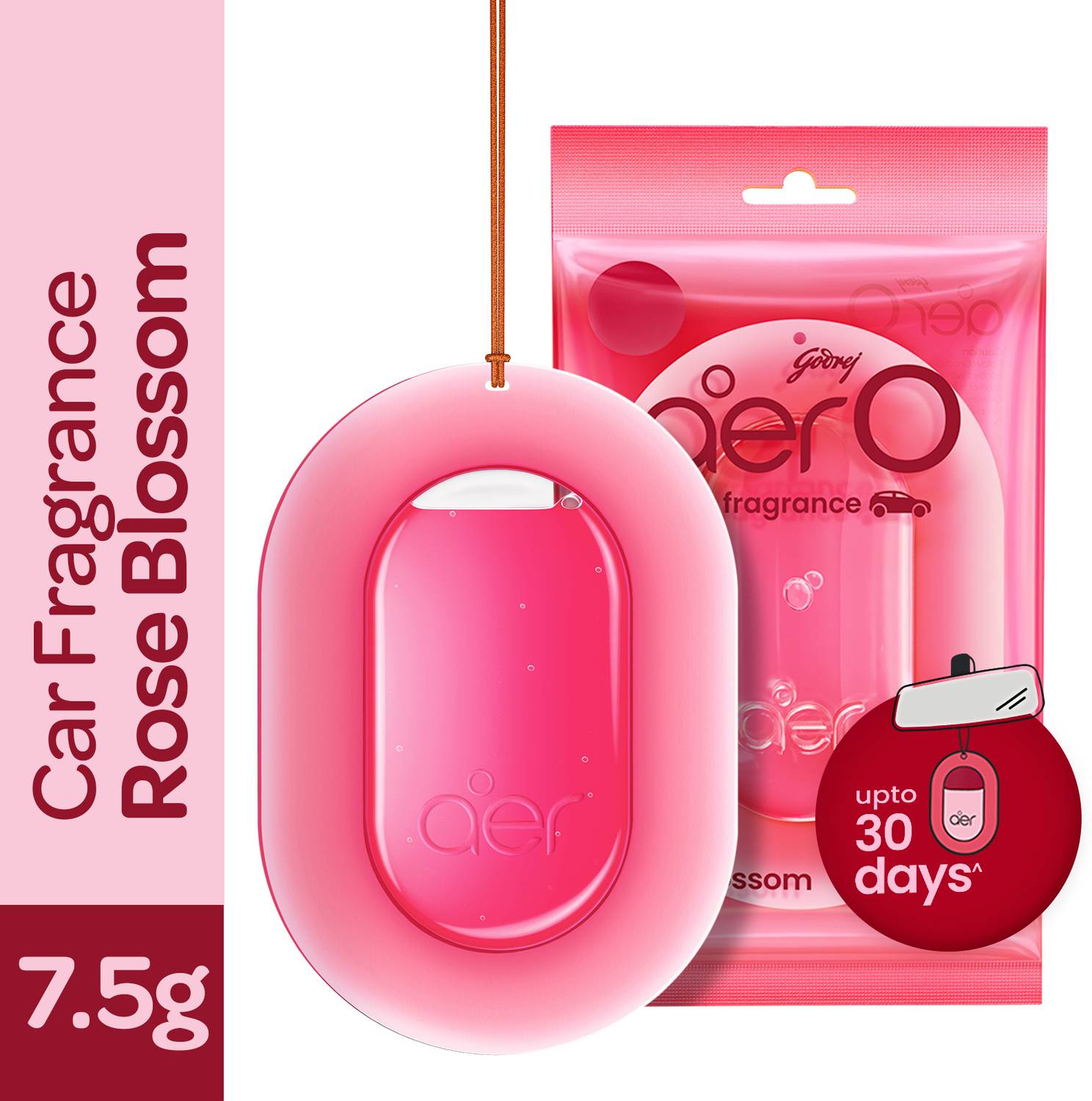 Godrej Aer Rose Blossom Car Freshener Diffuser O Hanging Car Air