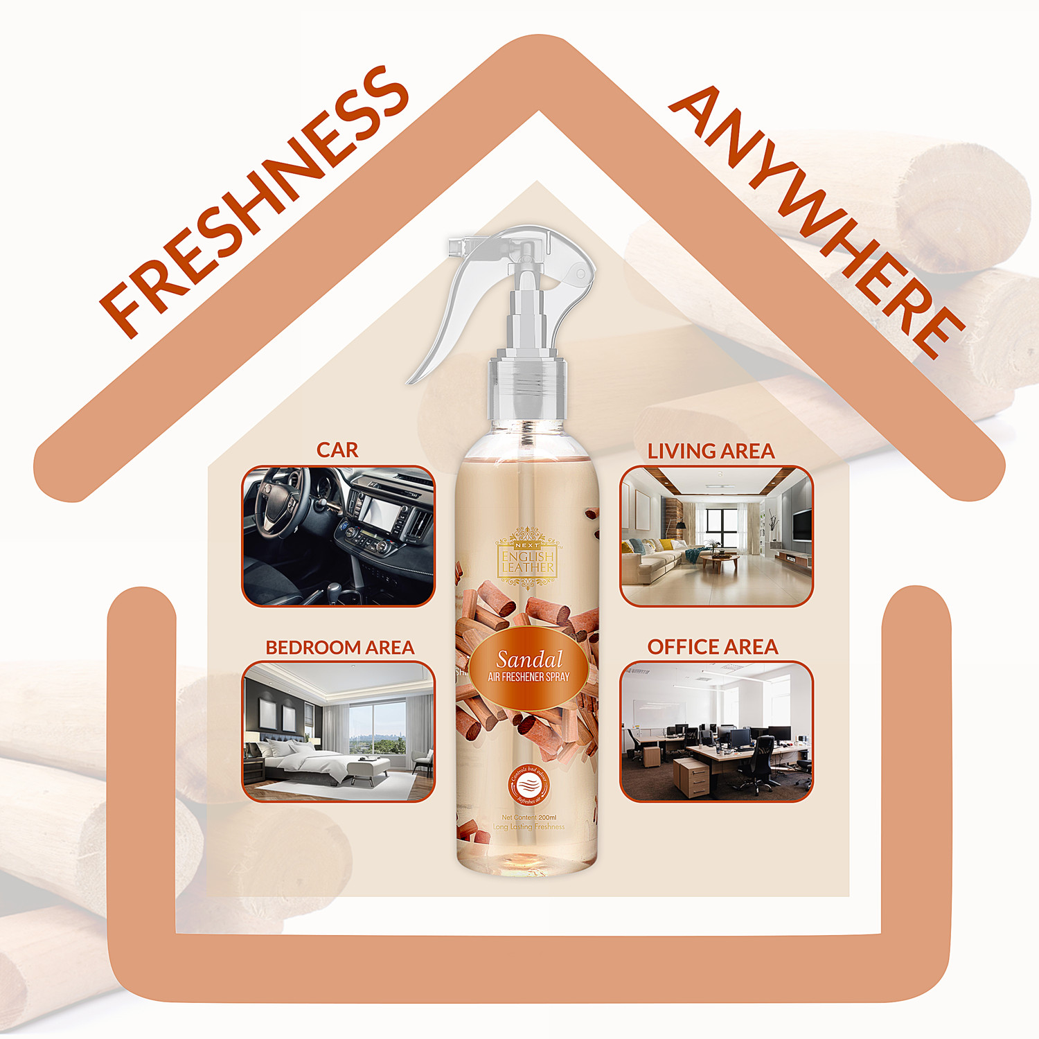 Image of NEXT Lavender and Sandal, Nature's Air Freshener Car Freshener Spray Sandal and Lavender Air Freshener