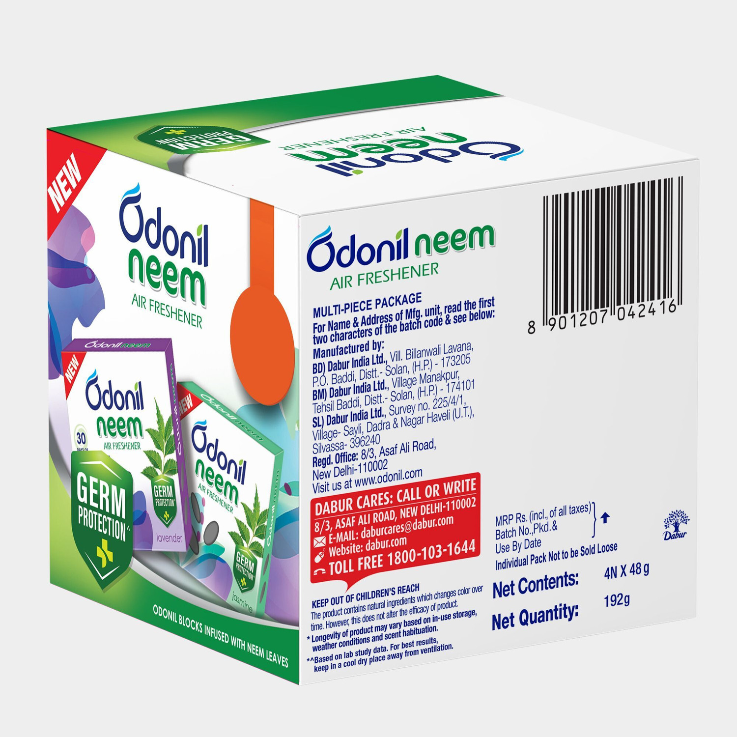 Image of Odonil Neem Bathroom Air Freshener | Assorted Blocks | Mixed Fragrance | Long Lasting Blocks Neem Bathroom Air Freshener | Assorted Blocks | Mixed Fragrance | Long Lasting
