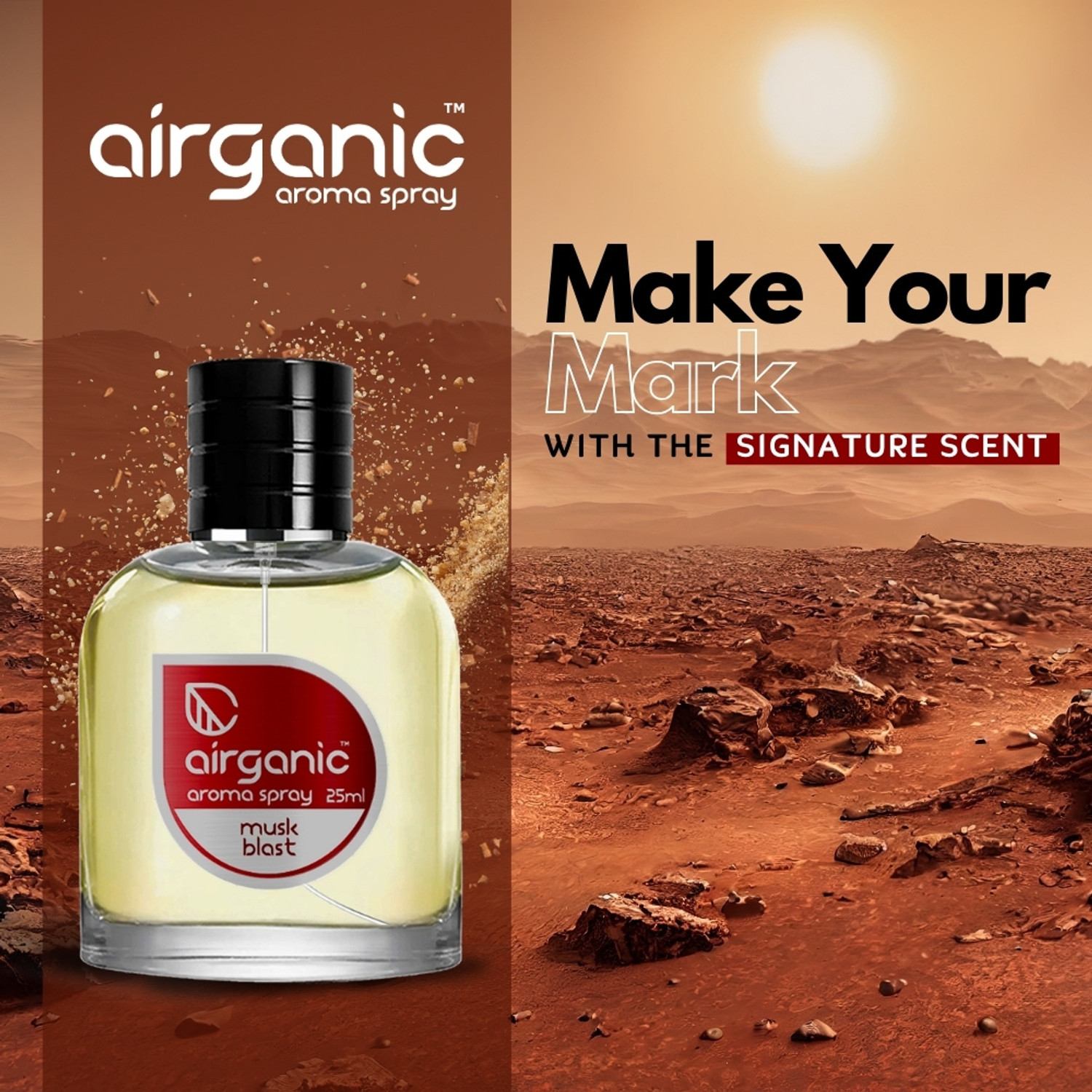 Image of Airganic Aroma Fine Spray Combo - New Car Scent & Musk Blast Fine Spray Car Freshener Spray Aroma Fine Spray Combo - New Car Scent & Musk Blast Fine Spray