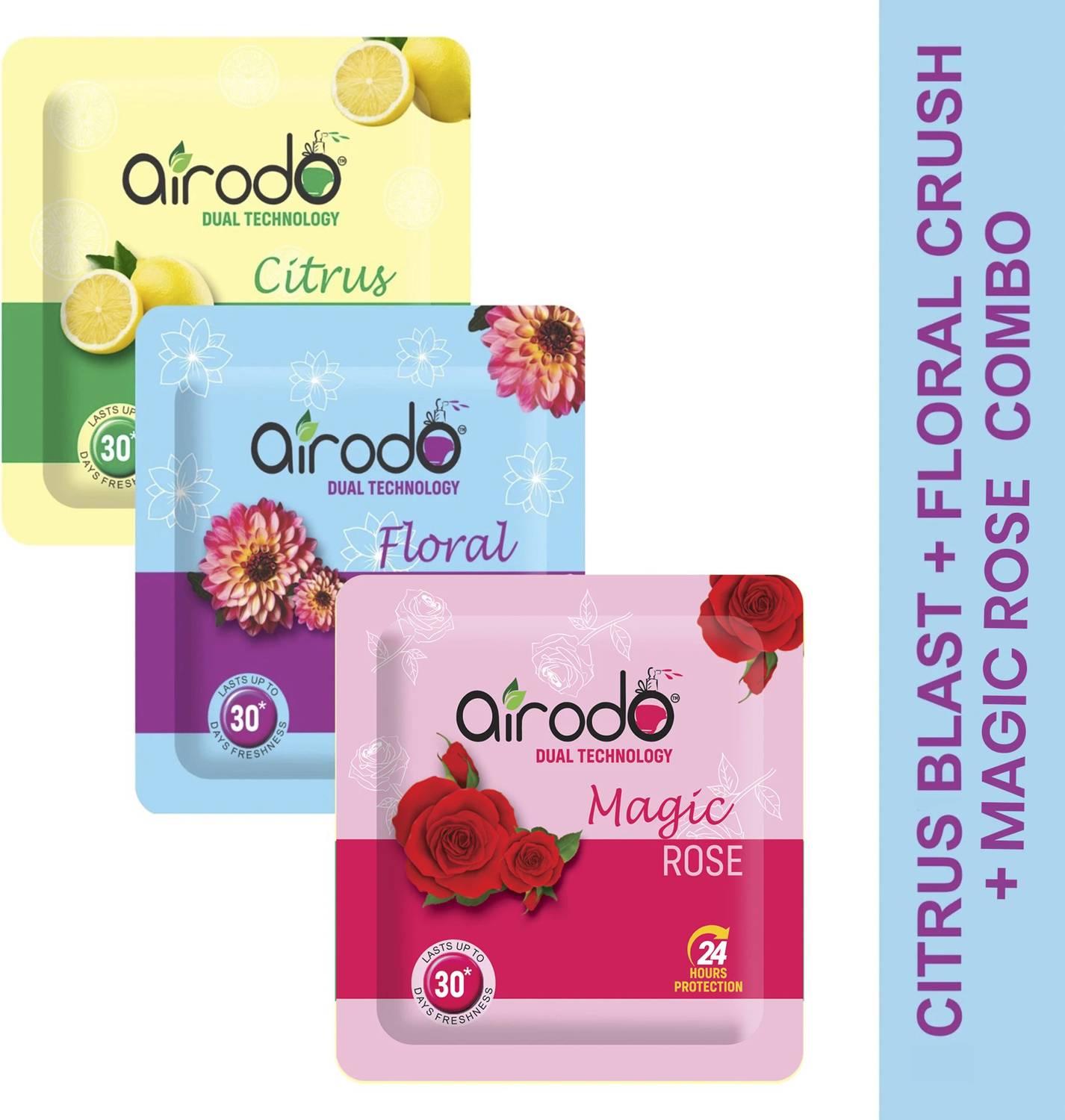 AIRODO Air Freshener Power Pocket Gel | Skin Friendly Assorted Mix Scents Refill Air Freshener Power Pocket Gel | Skin Friendly Assorted Mix Scents