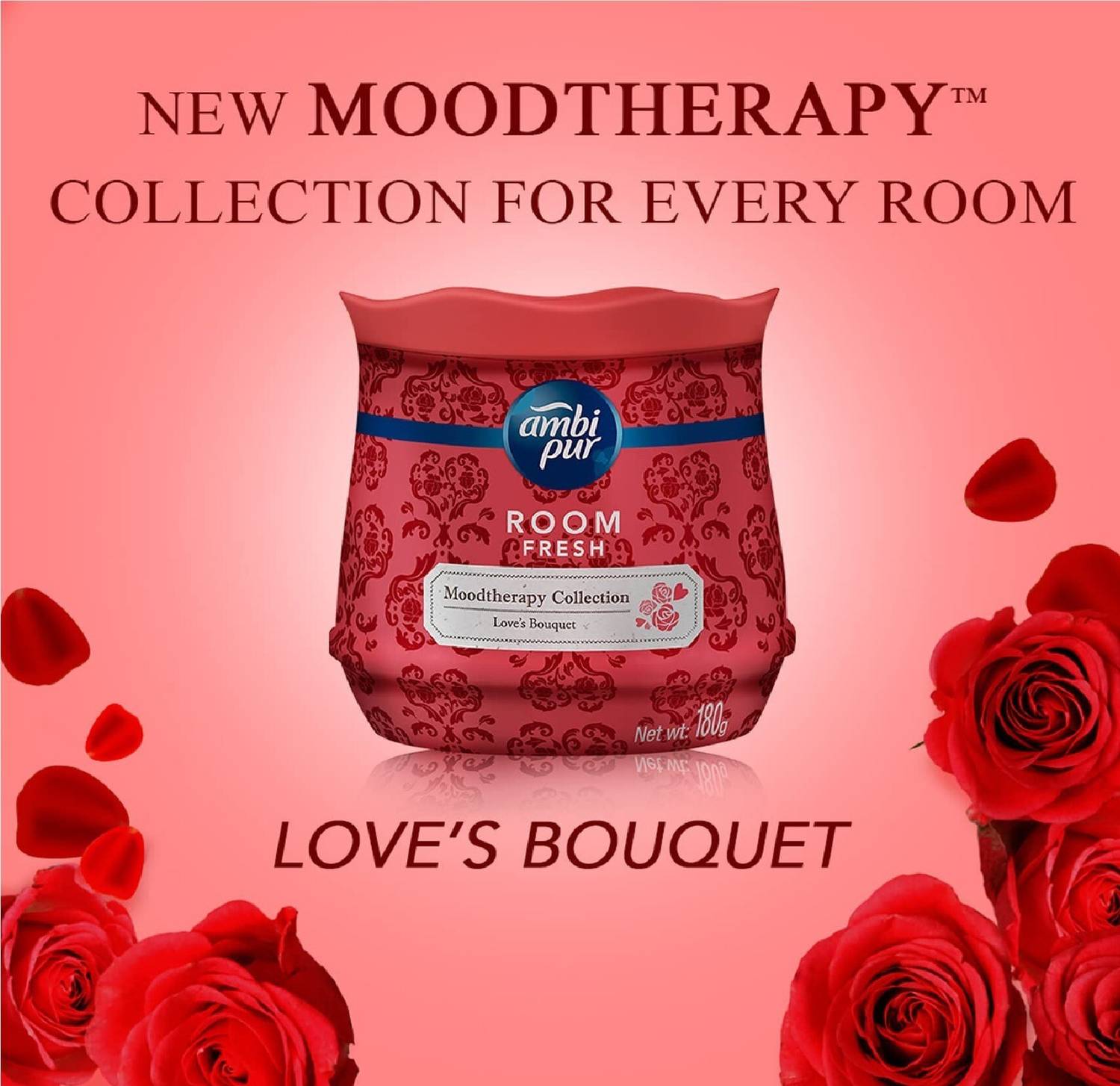 Ambipur Loves Bouquet Car Freshener Spray Room Fresh Moodtherapy Loves Bouquet 180gm Pc*1 Am