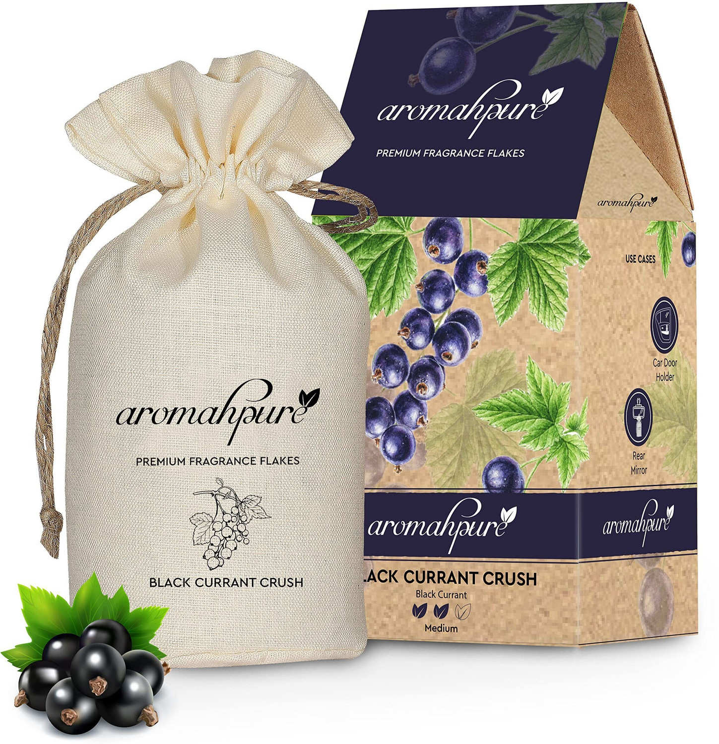 Image of Aromahpure Premium Car Perfum Fragrance Flakes - Black Currant Crush Luxury Freshener Car Freshener Diffuser Premium Car Perfum Fragrance Flakes - Black Currant Crush Luxury Freshener