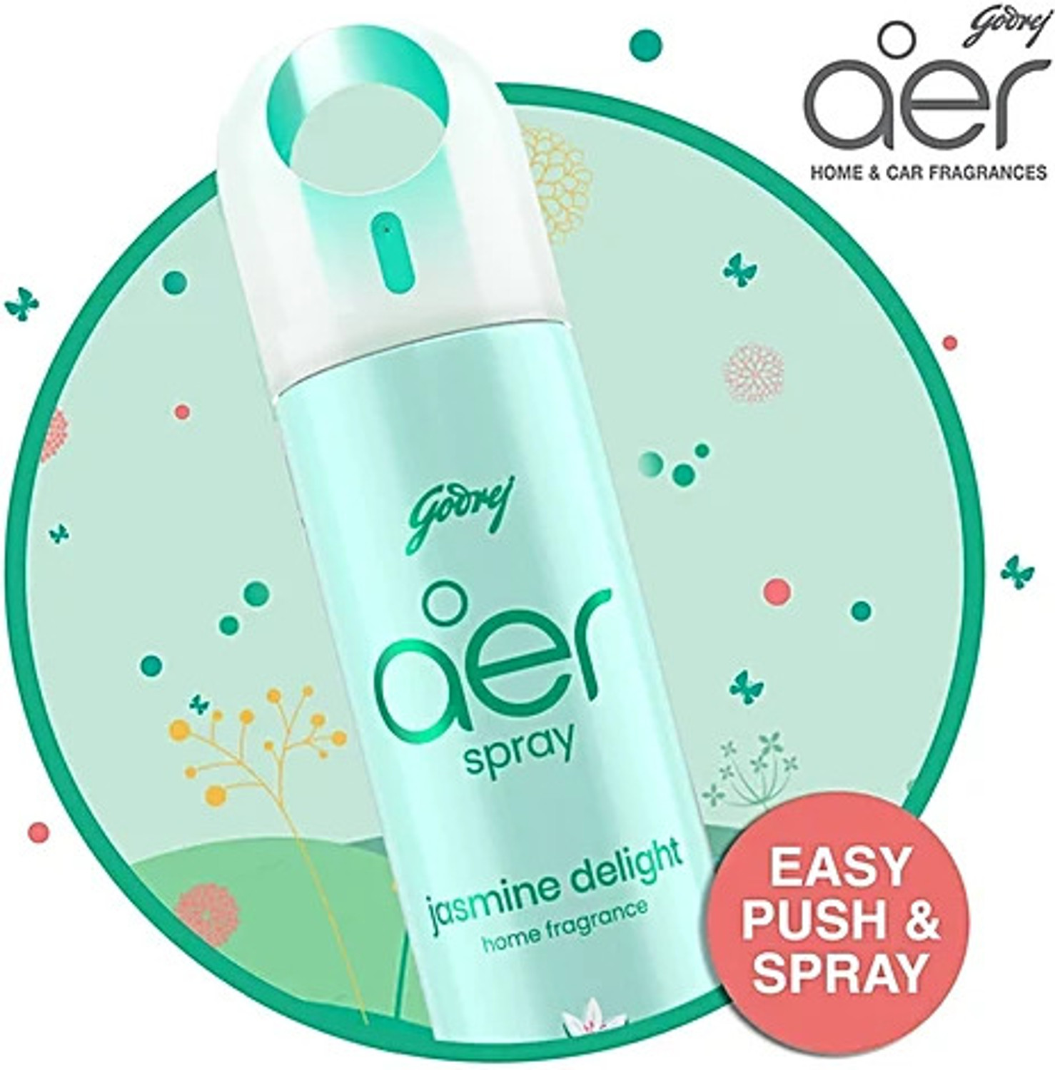 Image of Godrej Morning, Petal, Musk, Voilet, Fresh Lush Green Spray Aer Room Freshener Spray Combo