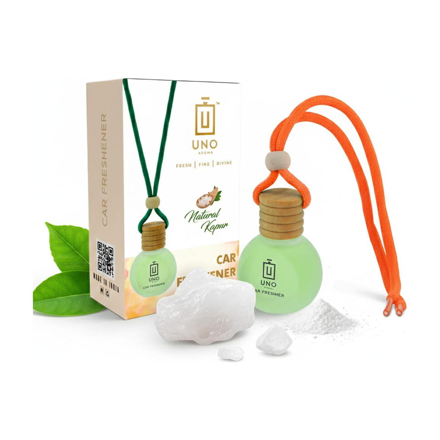 Image of UNO AROMA Kapoor Car Freshener Diffuser UNO Natural Kapoor
