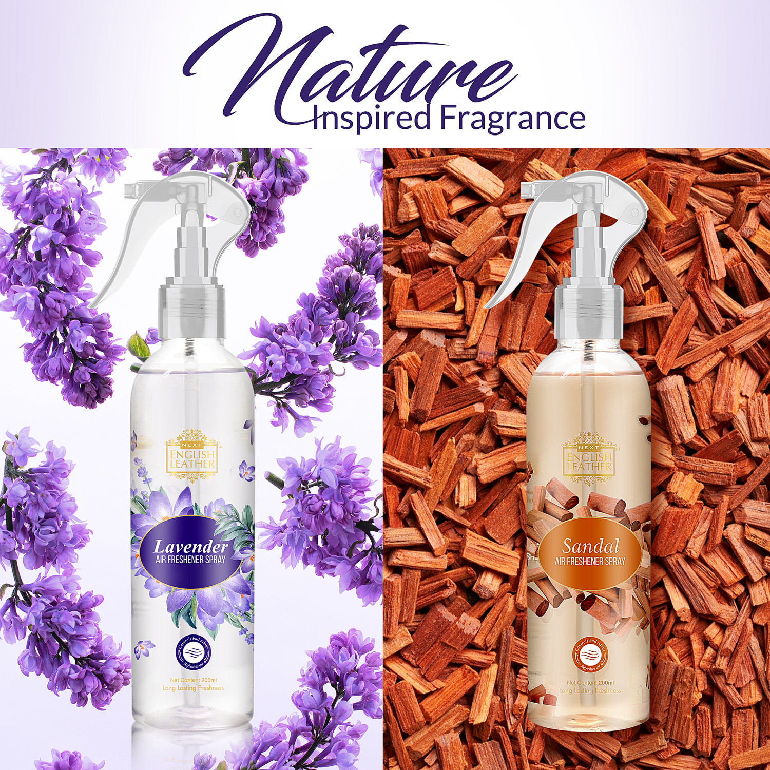 Image of NEXT Lavender and Sandal, Nature's Air Freshener Car Freshener Spray Sandal and Lavender Air Freshener