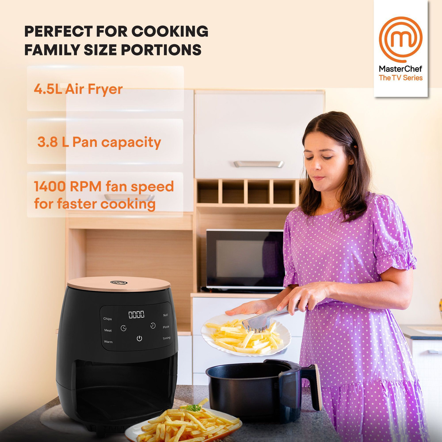 Image of MasterChef NutriKing with Digital Touch Panel Air Fryer