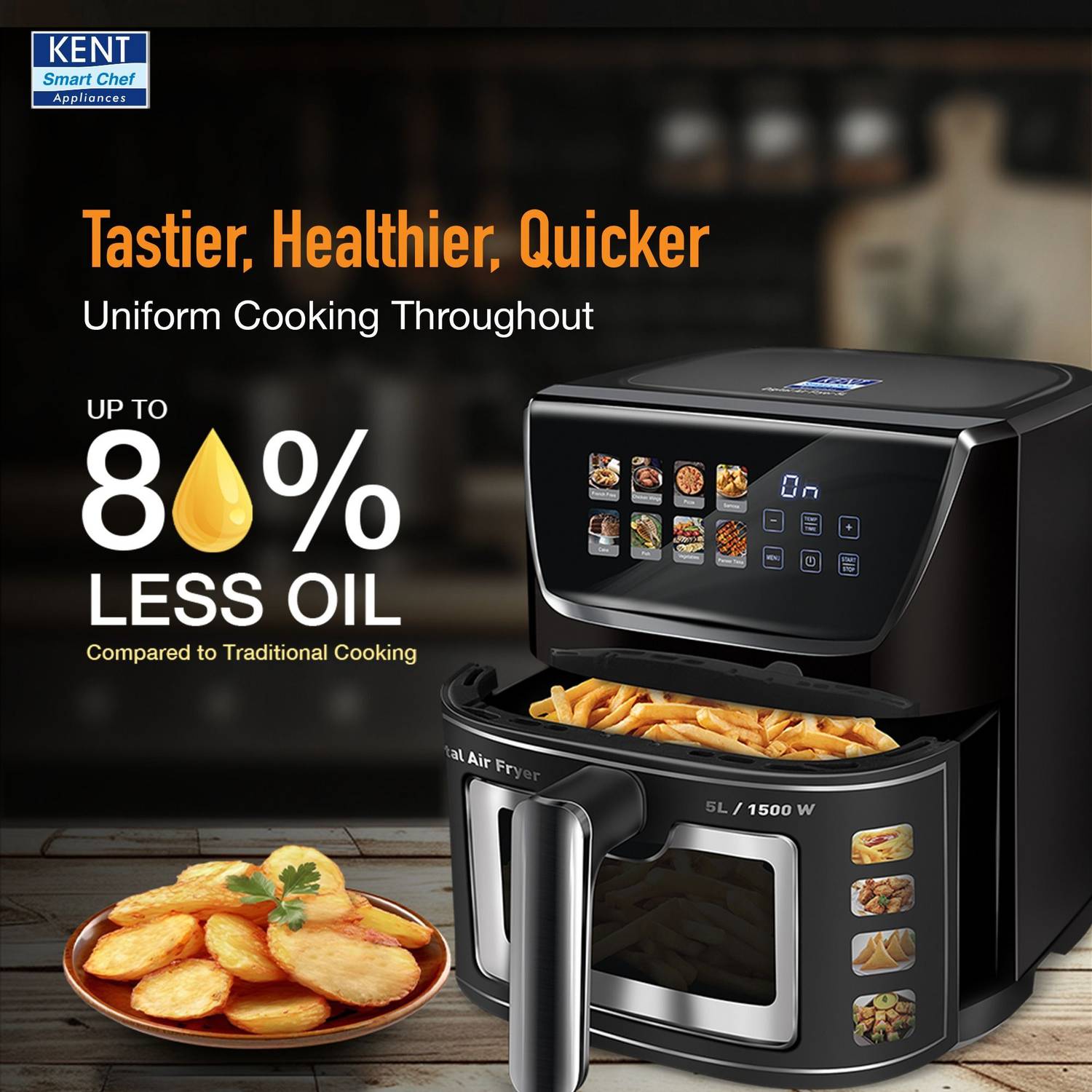 KENT Ultra Digital Air Fryer 5L - Image 3